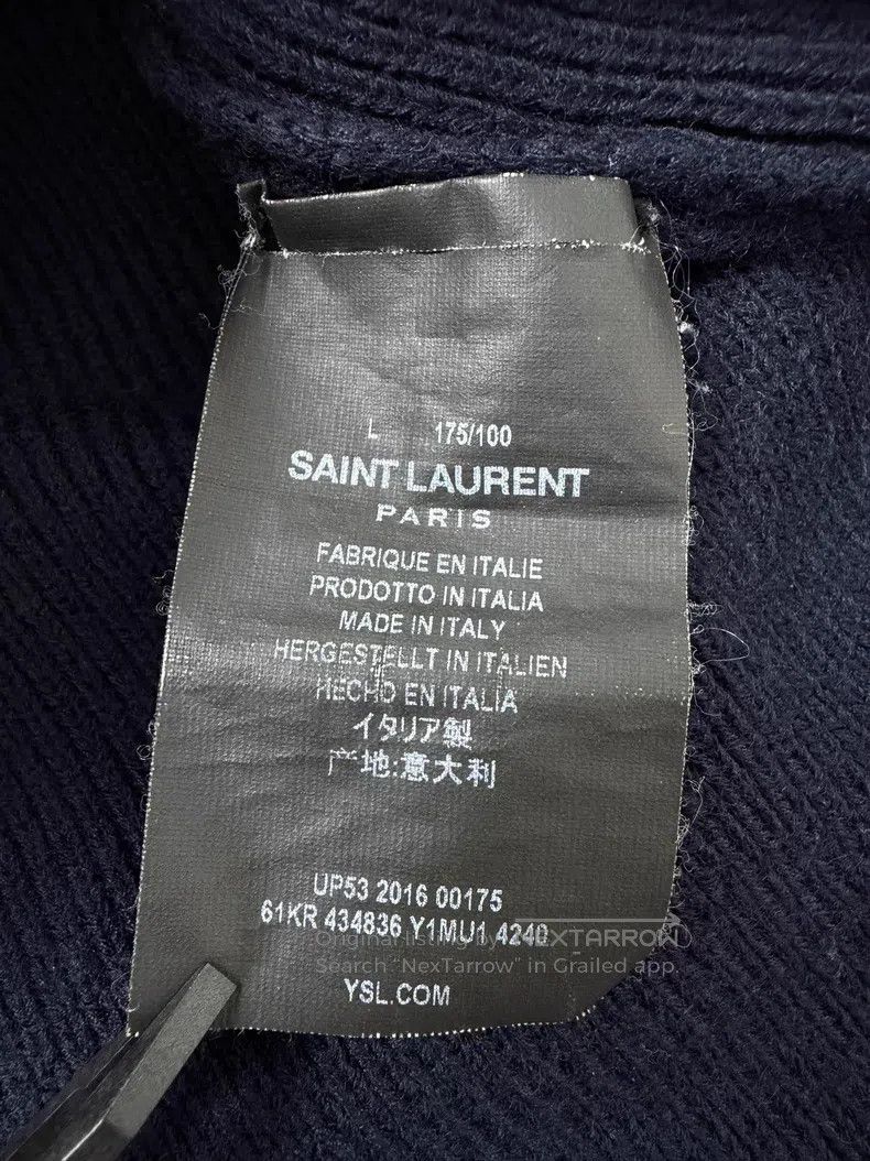 Saint Laurent Paris Saint Laurent Paris Navy blue shoulder epaulet lion gold b Size US L / EU 52-54 / 3 - 5 Thumbnail