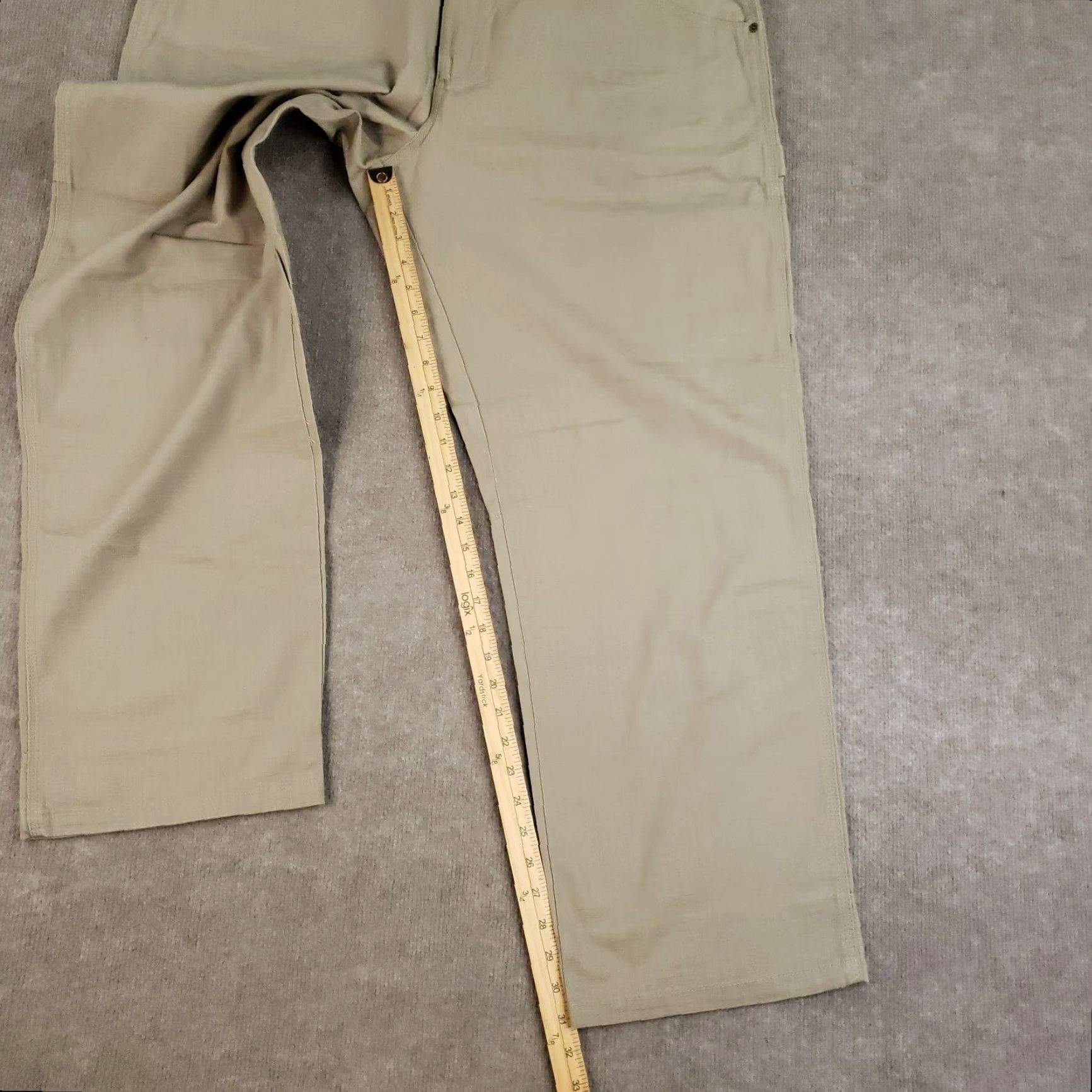 Vintage Gravel Gear Carpenter Pants Men's 42x30 Brown Relaxed Fit Workwear 5-Pocket Ripstop Size US 42 / EU 58 - 2 Thumbnail