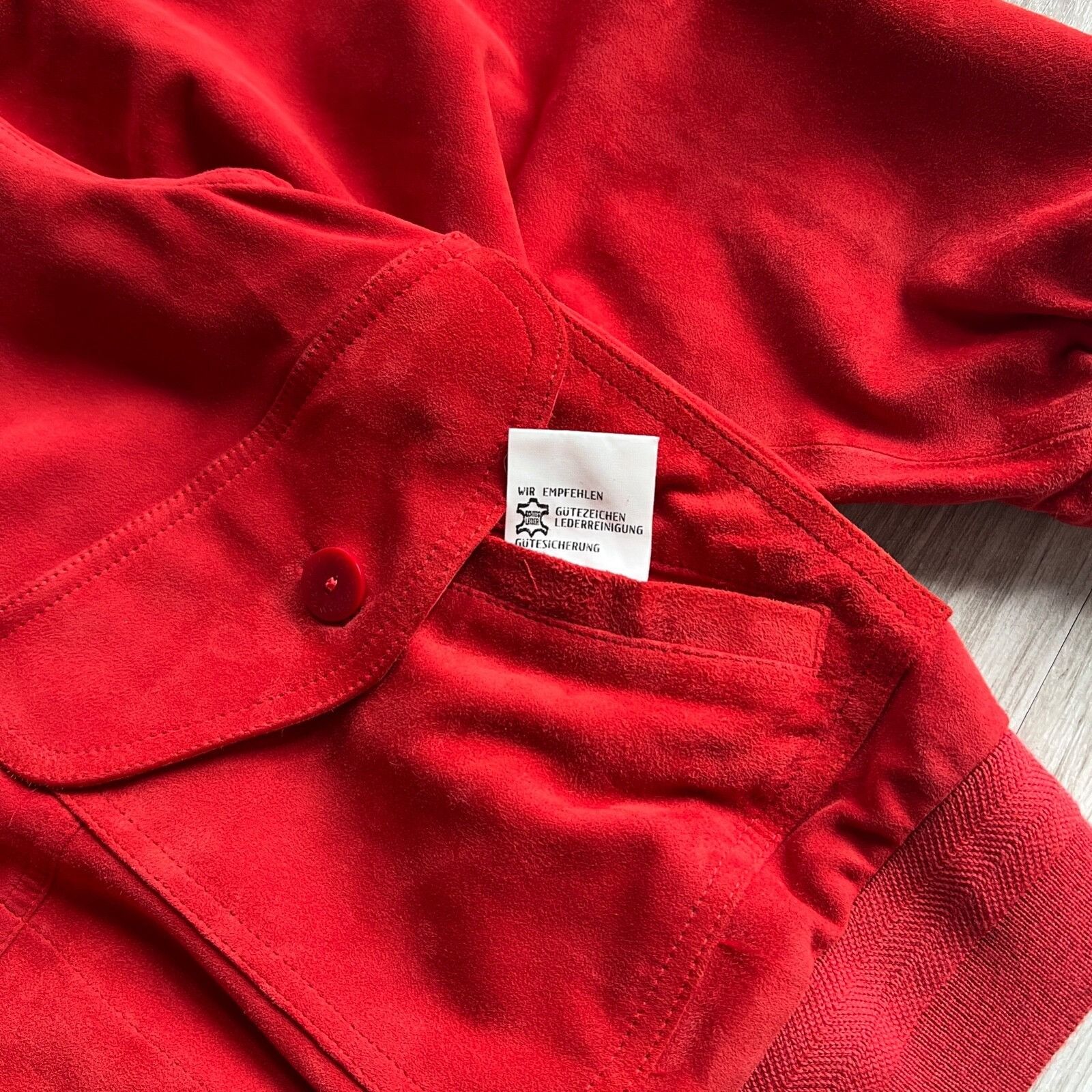 Bogner Bogner Vintage Red Real Leather Bomber Jacket 8979AC Size XL / US 12-14 / IT 48-50 - 8 Thumbnail