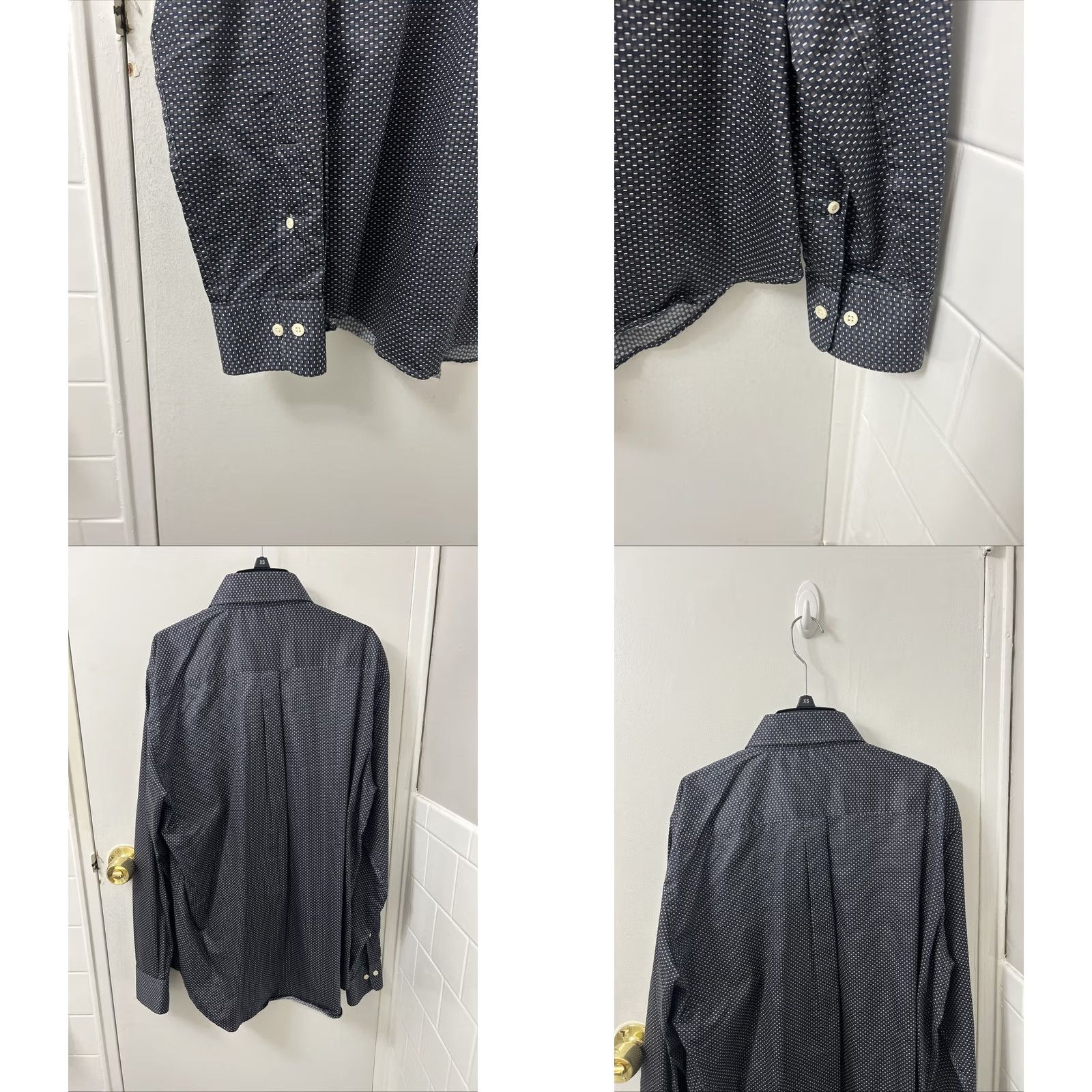 Peter Millar Peter Millar Shirt Mens Large Black Champagne Glass Button-Down Long Sleeve Size US L / EU 52-54 / 3 - 8 Thumbnail