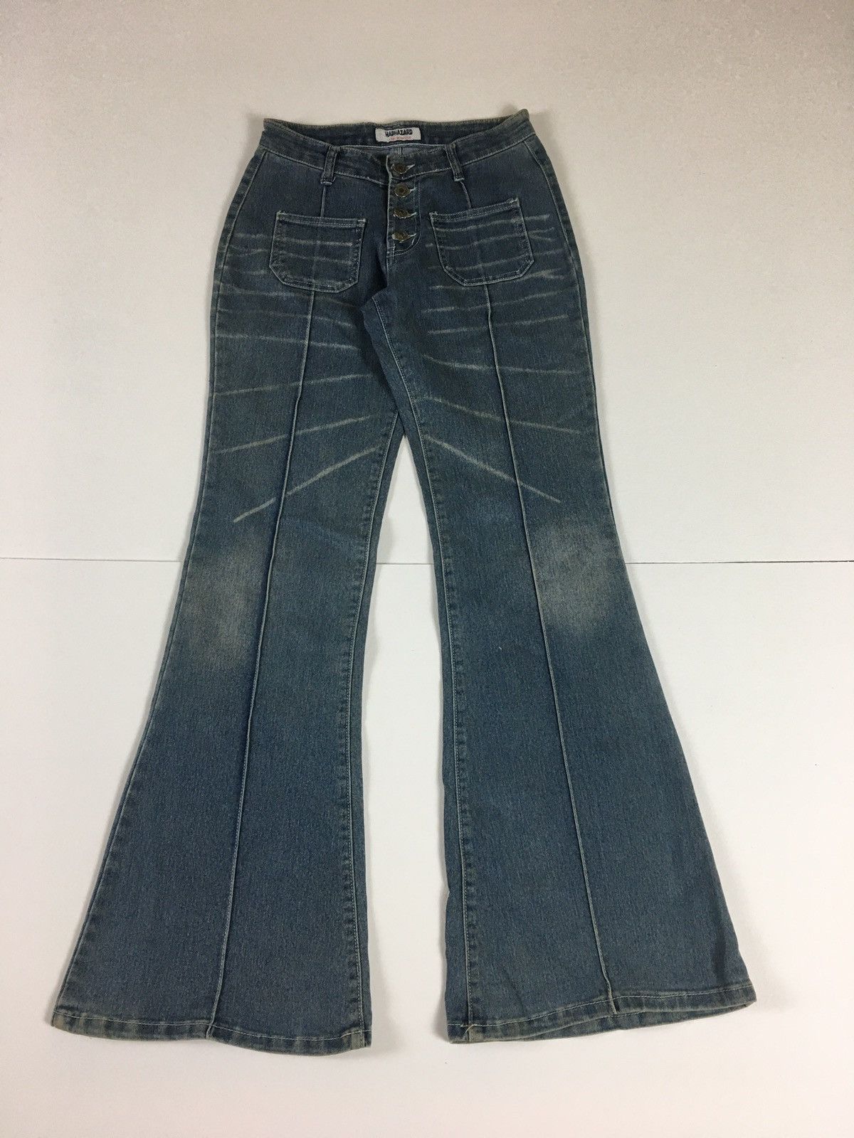 Japanese Brand Vintage Haphazard Japanese Super Flare Jeans Size 27" / US 4 / IT 40 - 1 Thumbnail