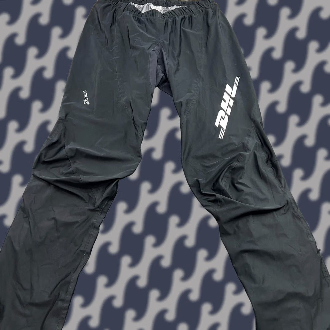 Vintage Loeffler Gore Tex Active Pants Mens Large 52 Black Taped Seams Bicycle Rain Track Pants Athletic Warm Weather Activewear Pants Mens L Black Loeffler Size US 33 - 1 Thumbnail