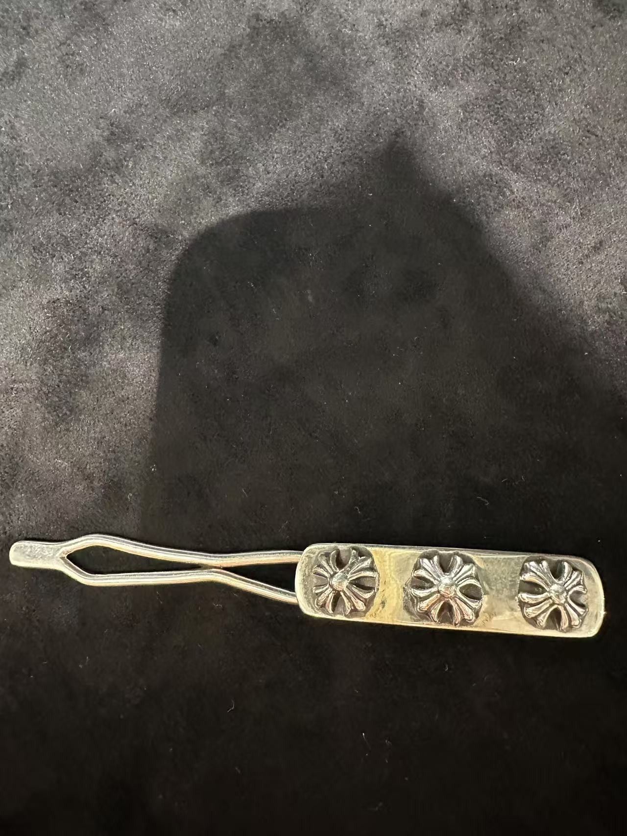 Chrome Hearts Chrome Hearts Silver Triple Cross Hair Clip Size ONE SIZE - 6 Thumbnail