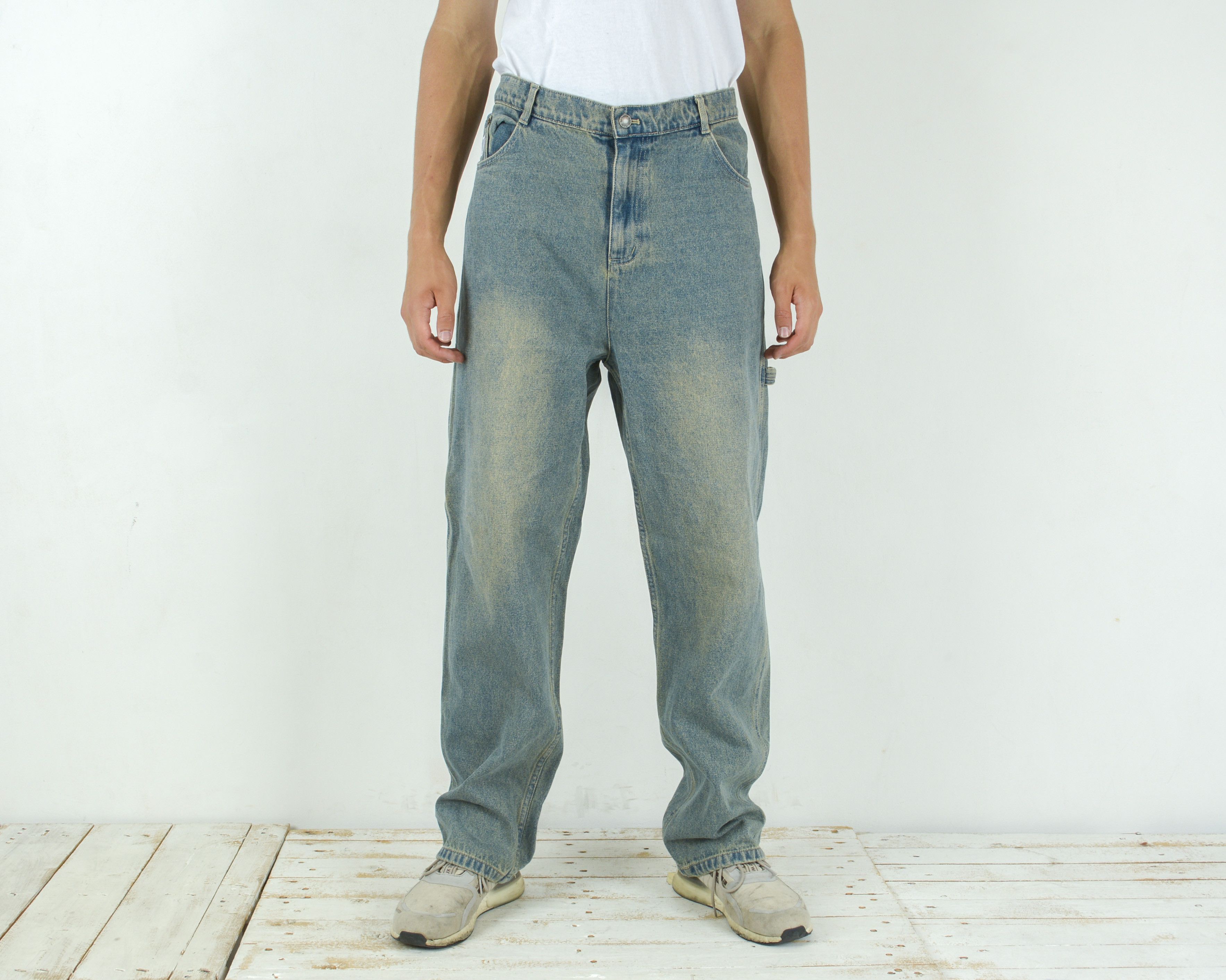 Karl Kani Men W40 L36 Relaxed Straight Jeans Denim Pants Trousers Rap Size US 40 / EU 56 - 2 Thumbnail