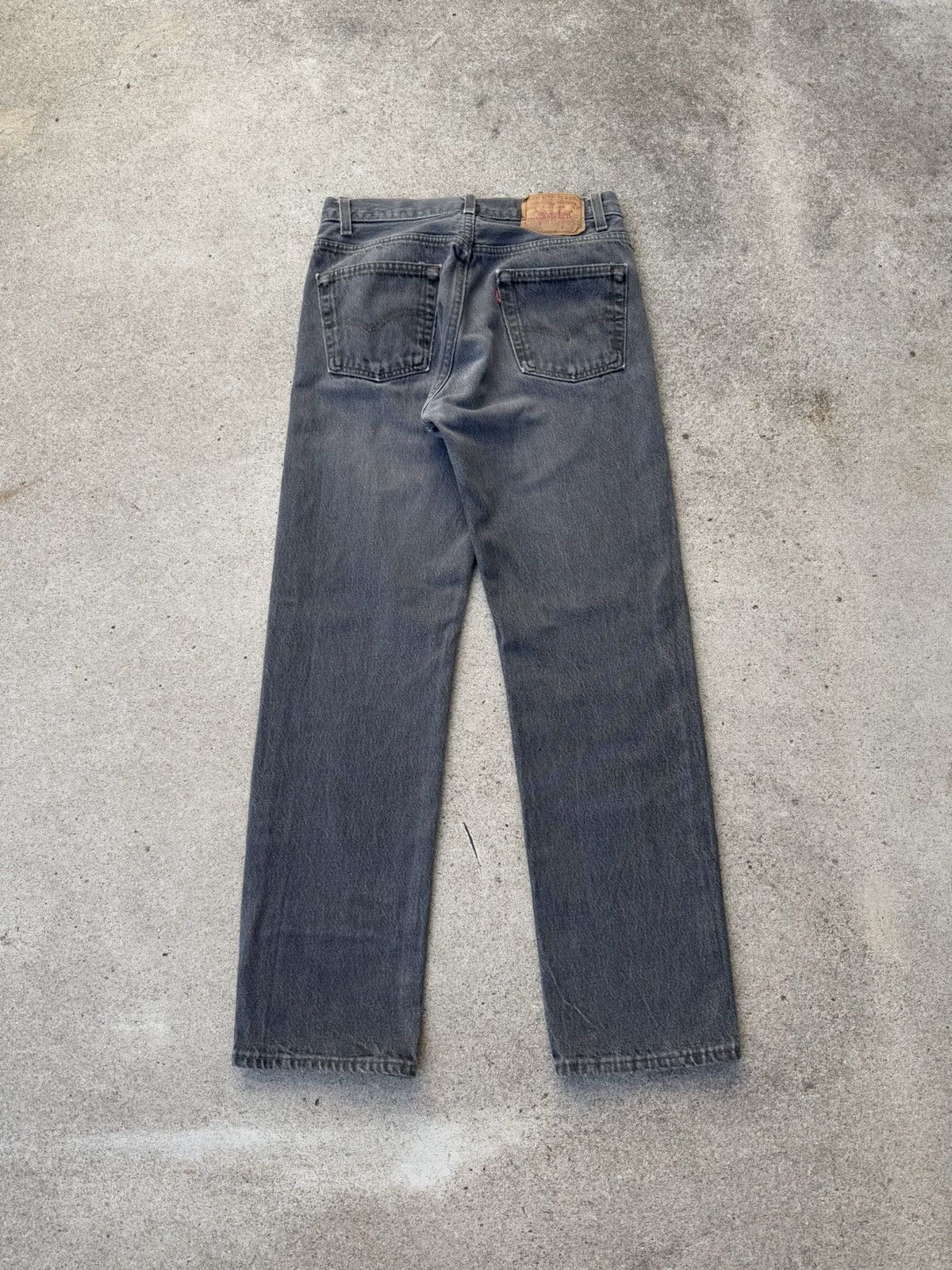 Levi's × Vintage Vtg 90’s Levi’s 501xx Buttonfly Straight Faded Jeans 29x29 Size US 29 - 2 Thumbnail