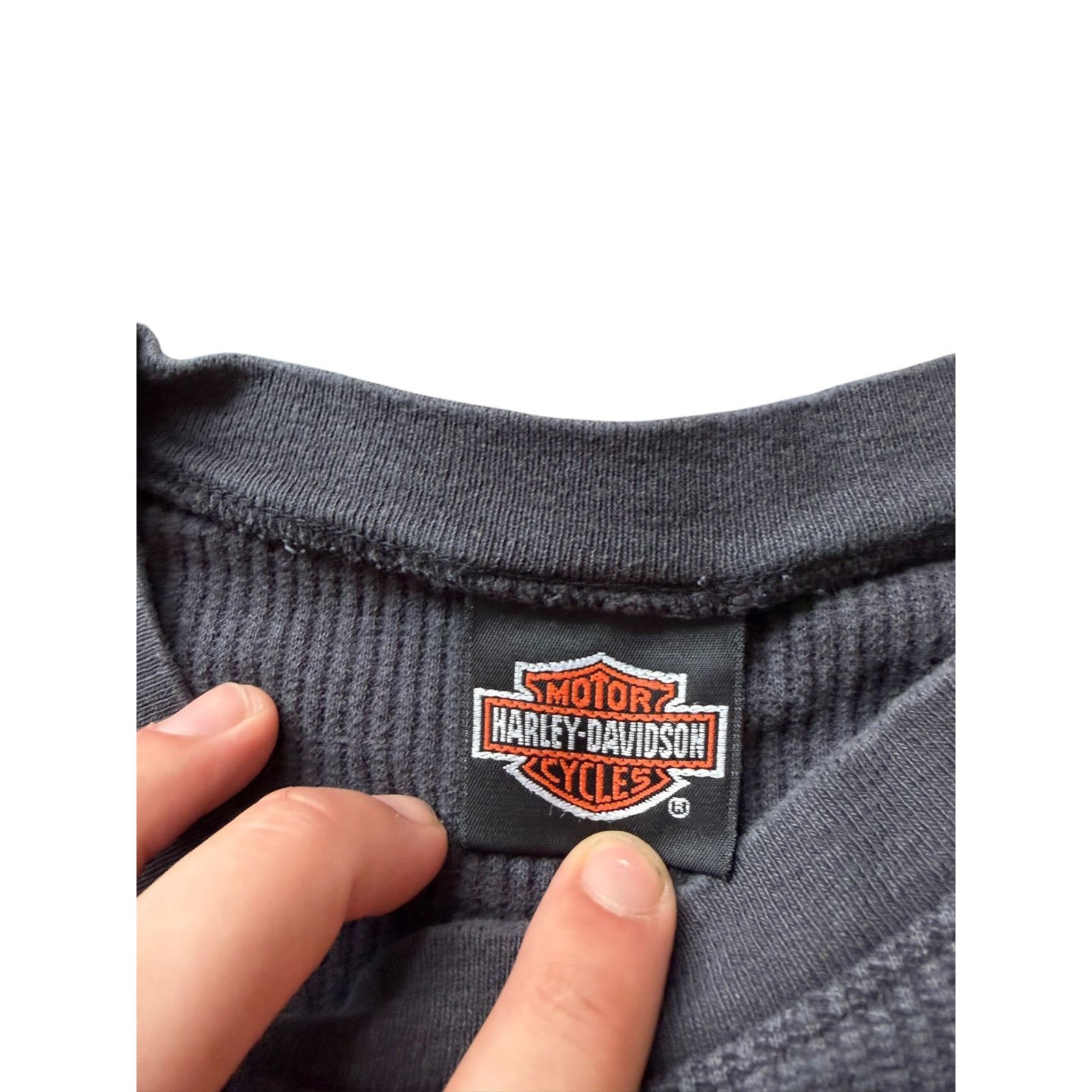 Harley Davidson Distressed Harley Davidson Thermal Eagle Flame Long Sleeve Size US XXL / EU 58 / 5 - 6 Thumbnail