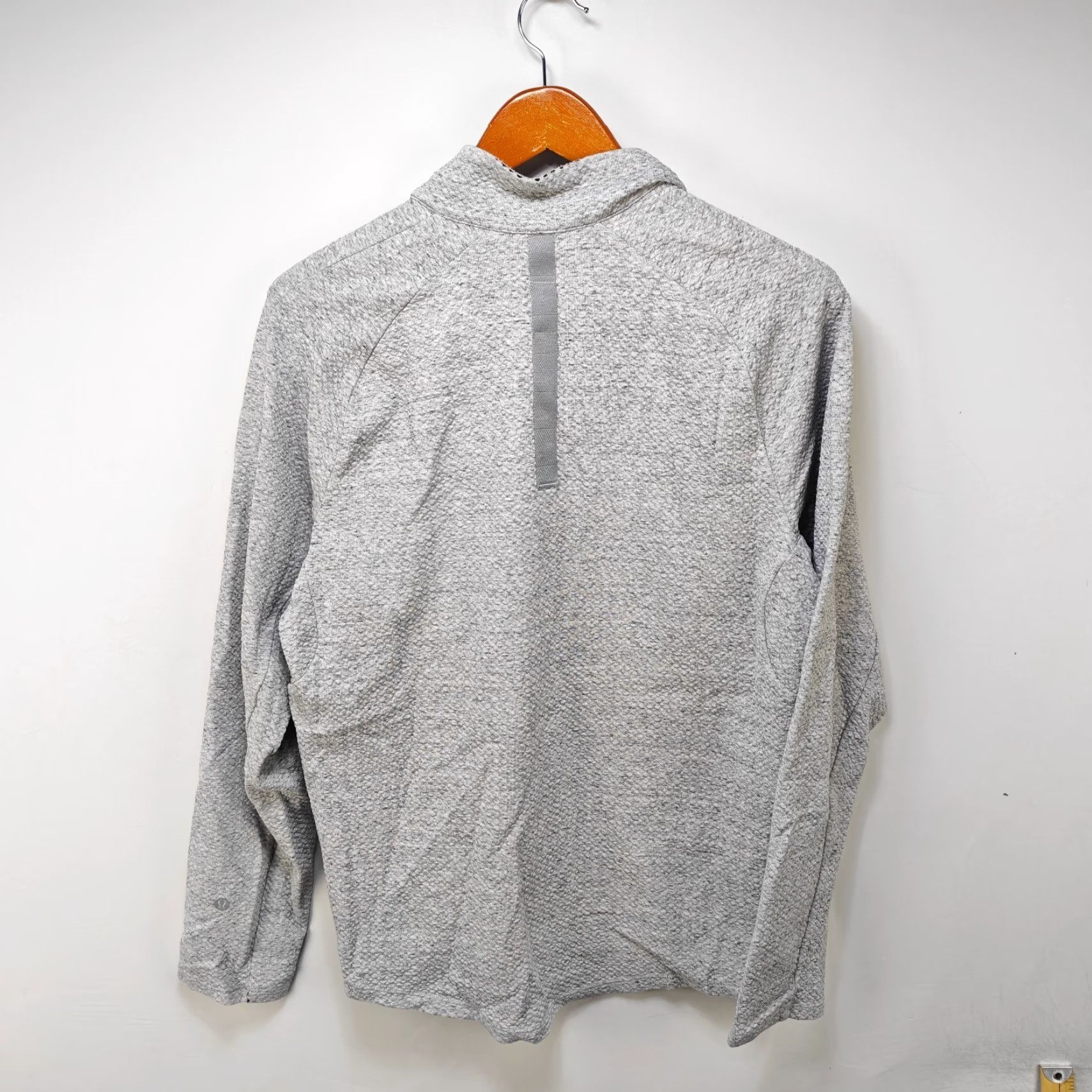 Lululemon Lululemon Half Zip Shirt Mens M Gray Cotton Logo Mock Neck Long Sleeve Activewear 90s Vintage: No Size US M / EU 48-50 / 2 - 7 Thumbnail