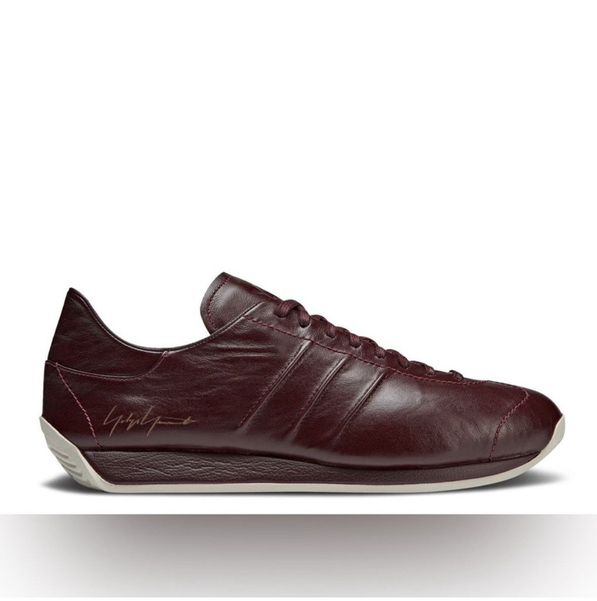 Y-3 Adidas Y-3 Country Leather Sneakers “Shadow Red” Size US 9.5 / EU 42-43 - 1 Thumbnail