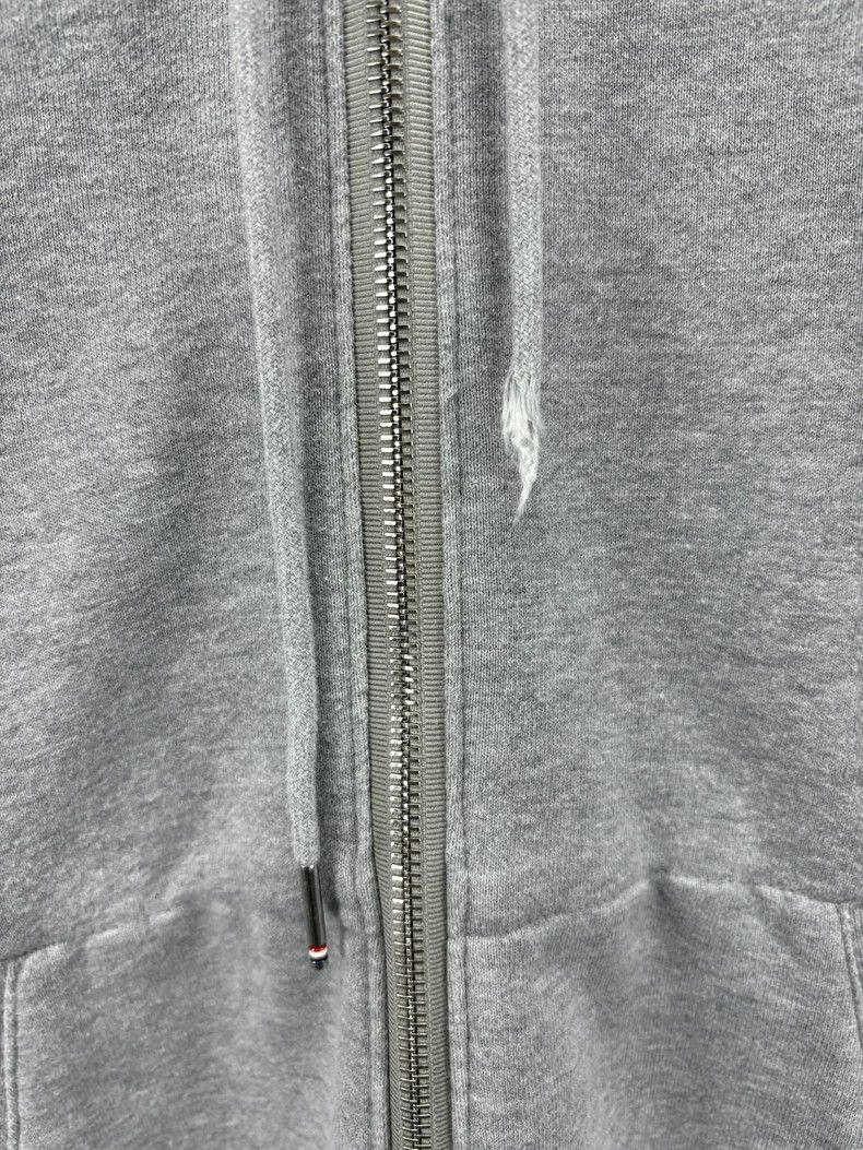 Thom Browne Thom Browne Gray zip hoodie Size US XL / EU 56 / 4 - 4 Thumbnail