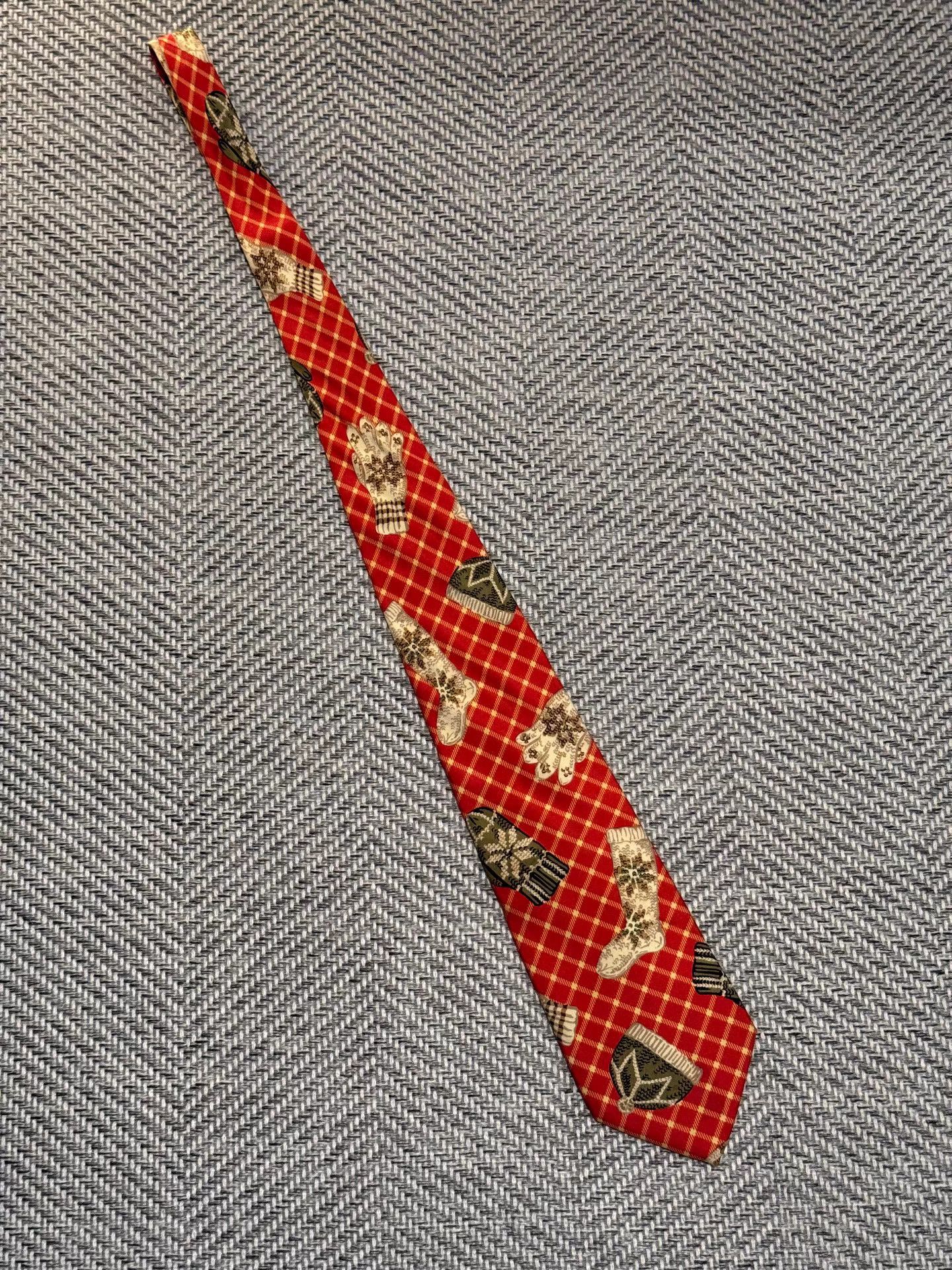 Jean Paul Gaultier Jean Paul Gaultier Christmas Plaid Tie with Glove K24 Size ONE SIZE - 2 Thumbnail