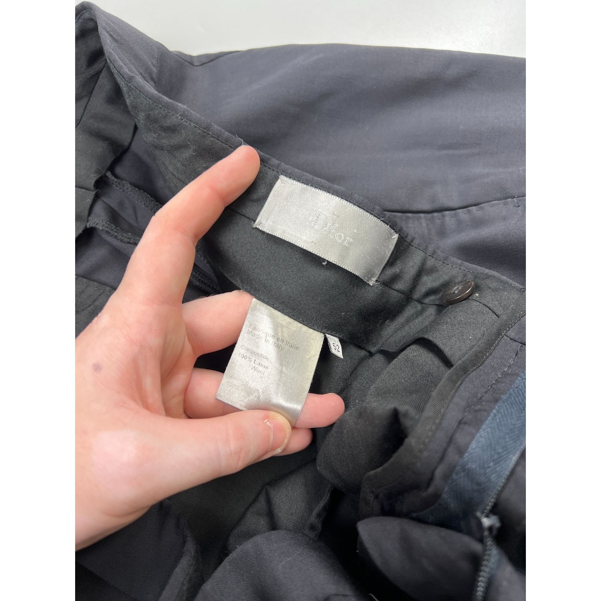 Dior Dior Homme By Hedi Slimane Wool Trousers (Y1019) Size US 36 / EU 52 - 7 Thumbnail