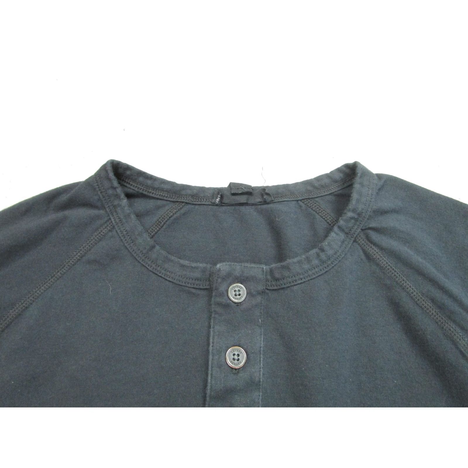 Vintage Aether Shirt Mens XL Black Long Sleeve Henley Raglan Casual Knit Tee Top Size US XL / EU 56 / 4 - 3 Thumbnail