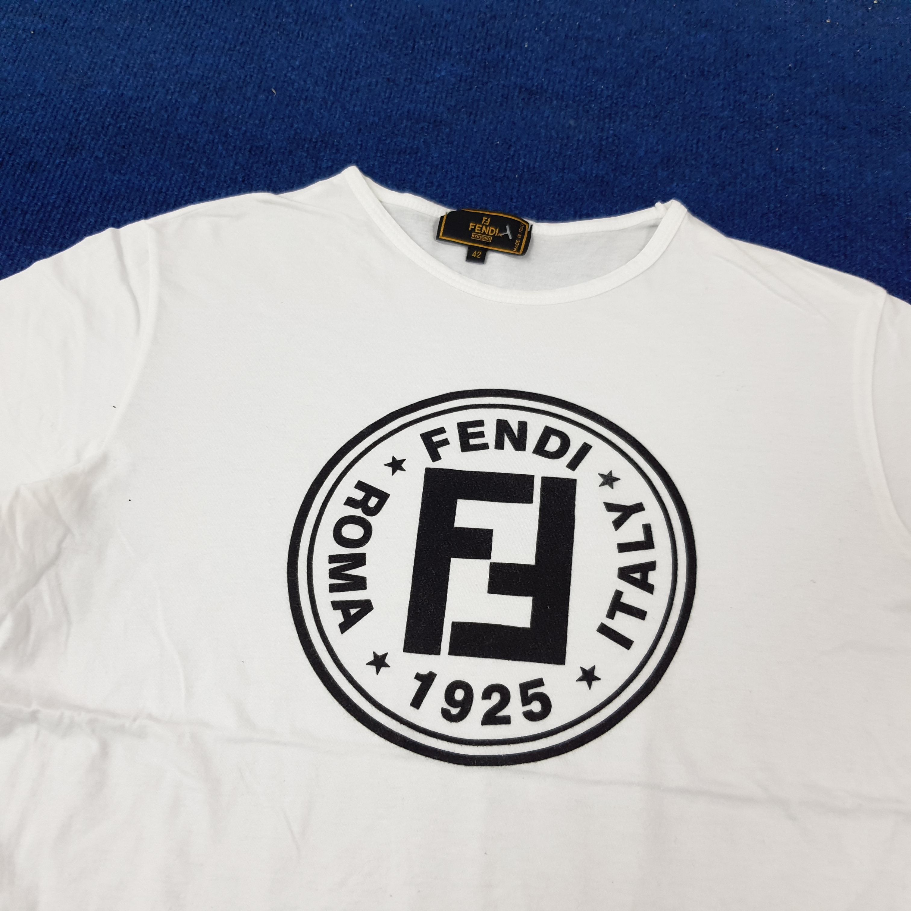 Fendi × Vintage Vintage Fendi Italian Designer Tshirt C219N43 Size US M / EU 48-50 / 2 - 2 Thumbnail