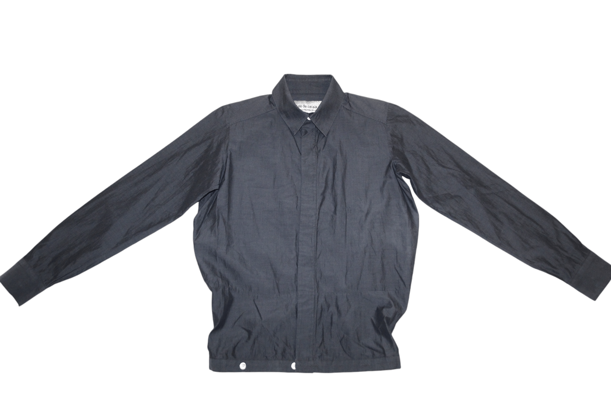 Pas de Calais Pas De Calais lhidden button brushed cotton shirt Size S / US 4 / IT 40 - 5 Thumbnail