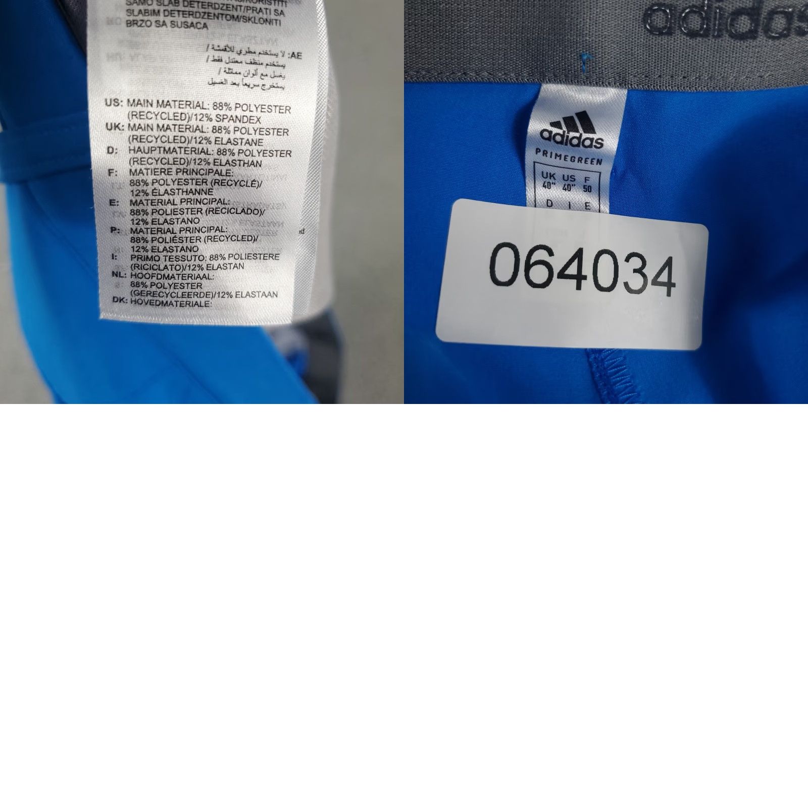 Adidas Adidas Shorts Mens Size 40 Light Blue Golf Casual Slash Pockets Flat Front Chino Size US 40 / EU 56 - 8 Thumbnail