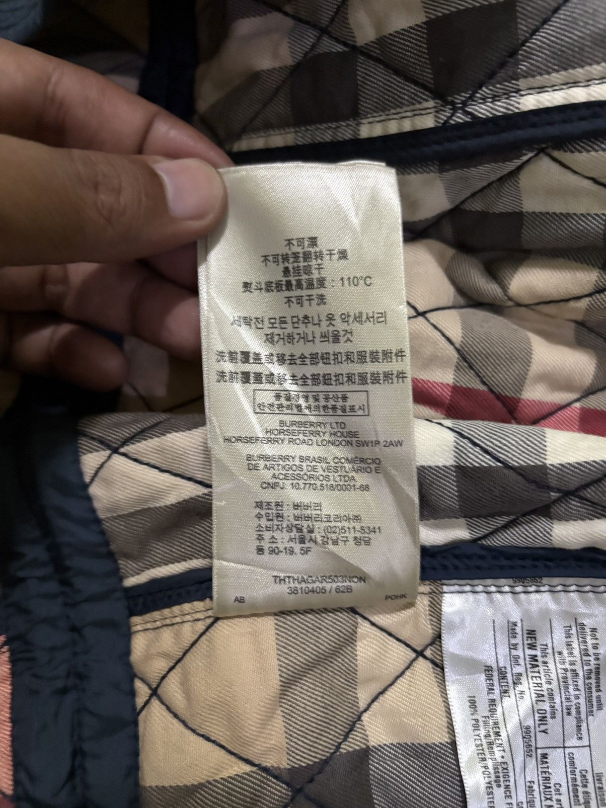 Burberry Burberry Brit Quilted Sun Faded Jacket Size US L / EU 52-54 / 3 - 20 Thumbnail