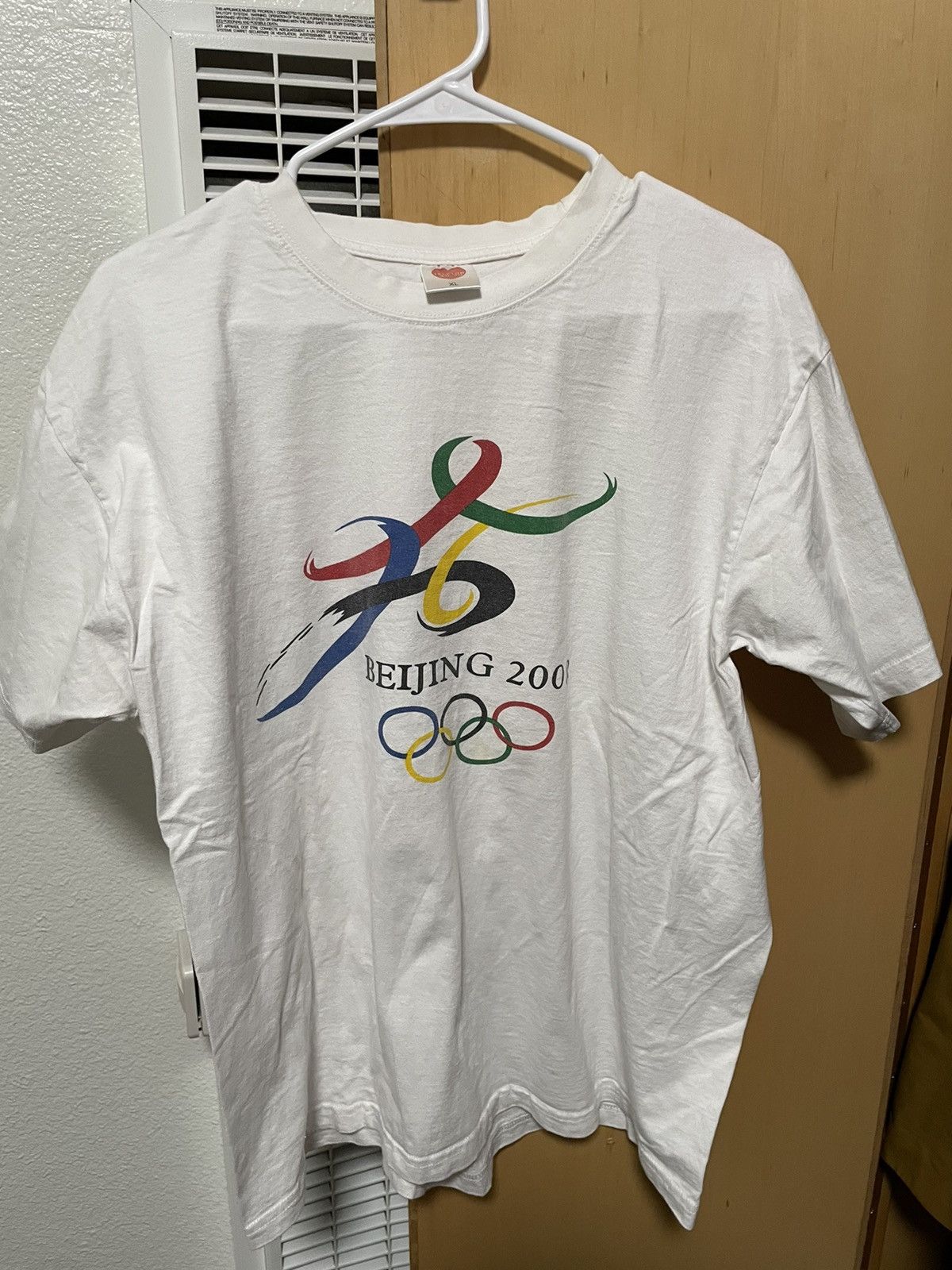 Vintage Rare Vintage Teleton Beijing Olympics Tee, X-Large, White Size US XL / EU 56 / 4 - 1 Thumbnail