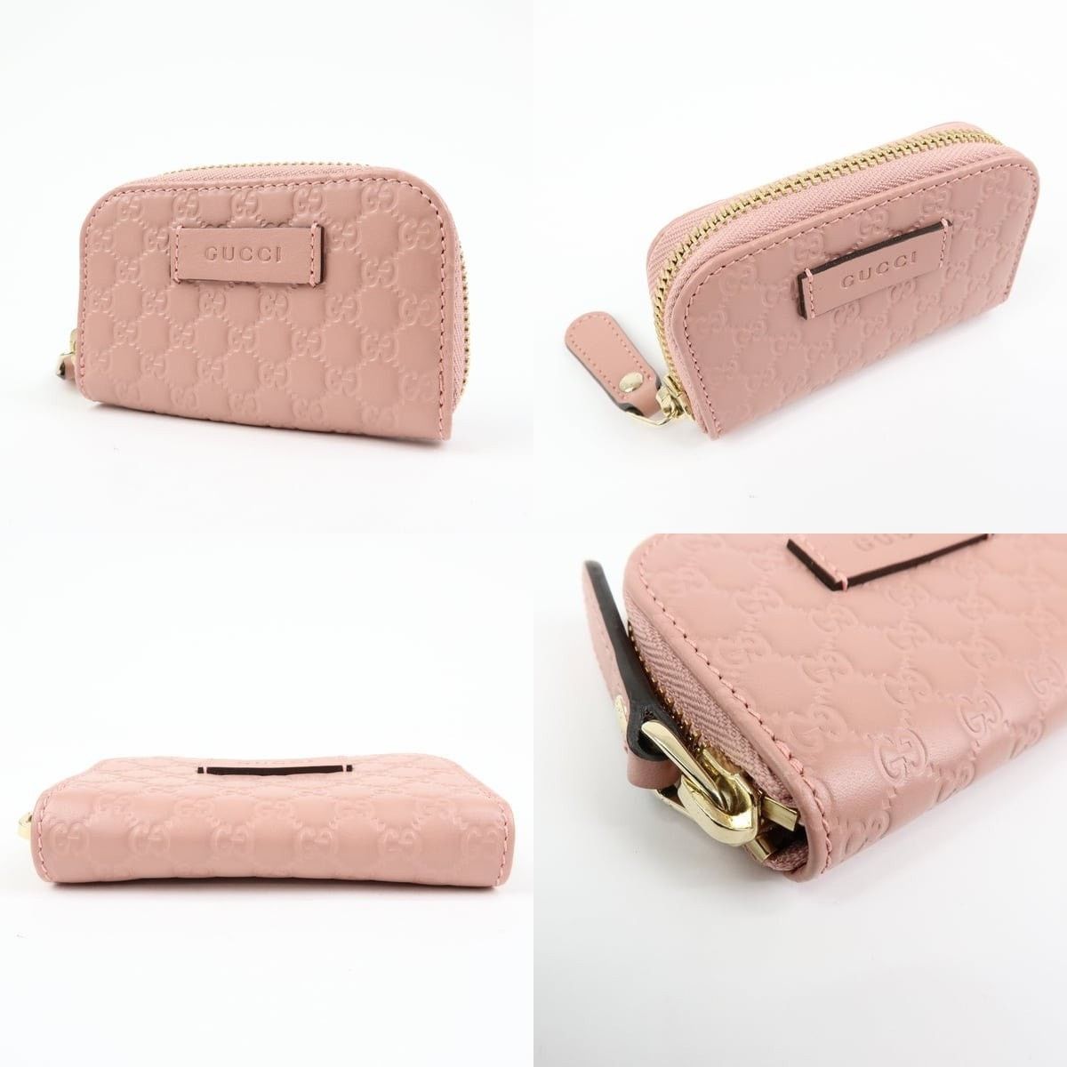 Gucci Gucci Microguccissima Leather Coin Purse Pink Size ONE SIZE - 3 Thumbnail
