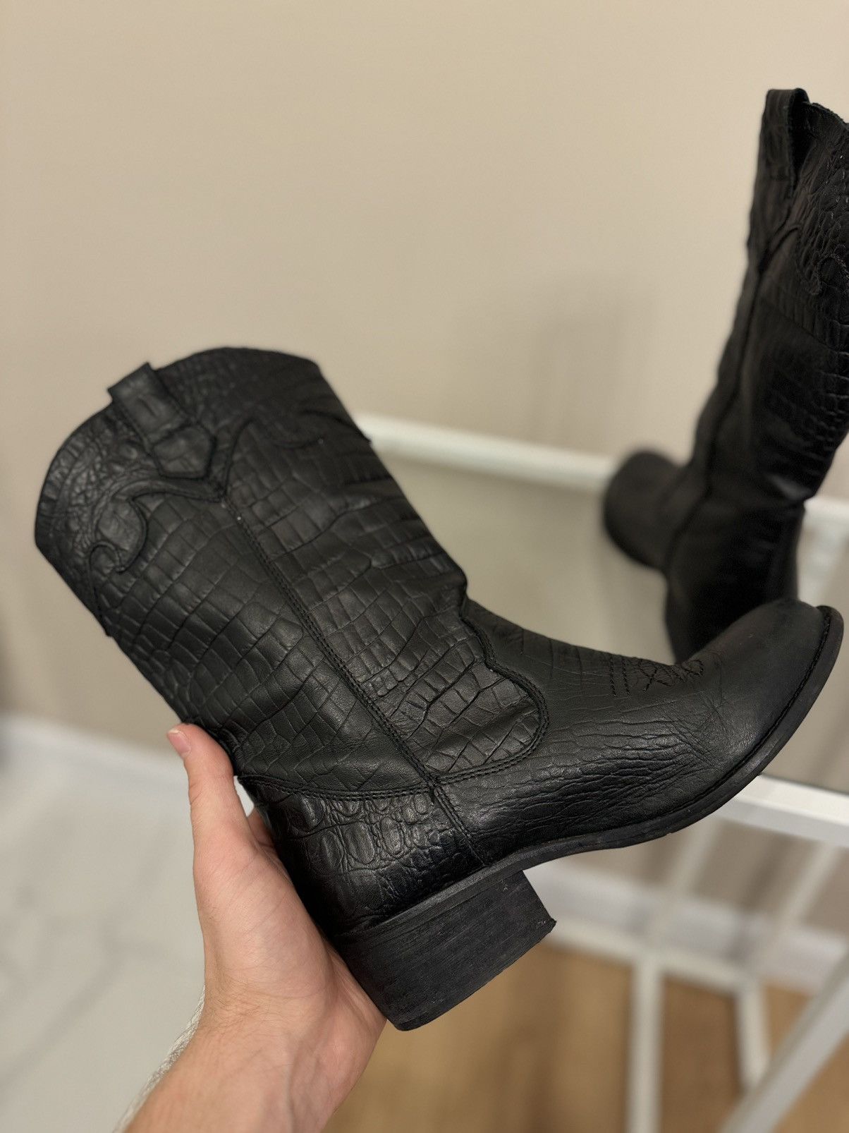 Leather Kozaki leather boots black PS Poelman Size US 6 / IT 36 - 5 Thumbnail