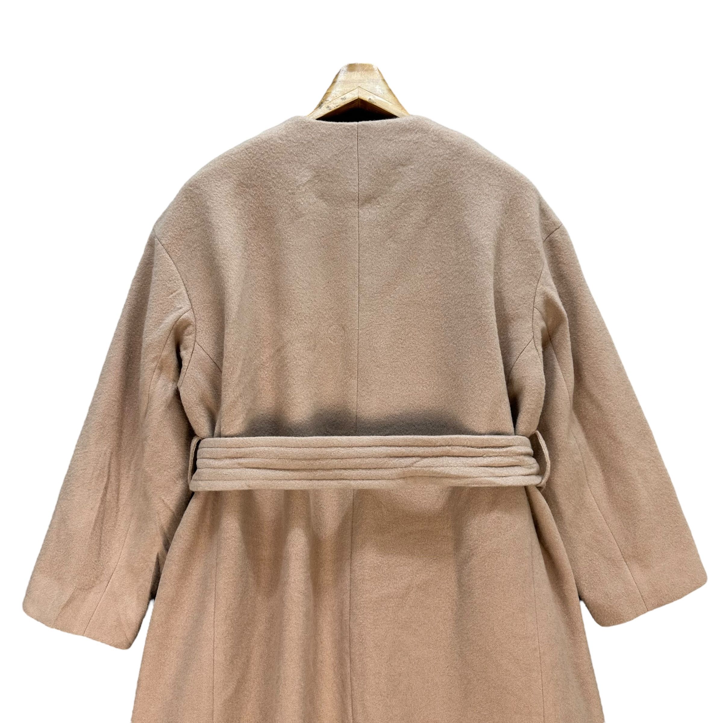 Japanese Brand SNIDEL Wool Nylon Cashmere Belted Long Coat #A69-1670 Size L / US 10 / IT 46 - 14 Thumbnail