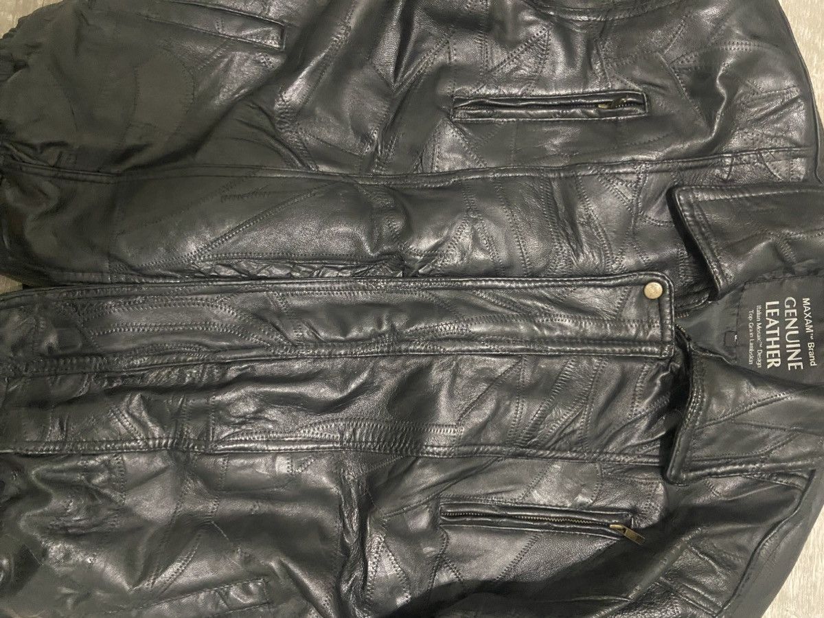 Vintage Vintage Italian 90s maxam genuine leather/Lambskin jacket Size US XL / EU 56 / 4 - 3 Thumbnail