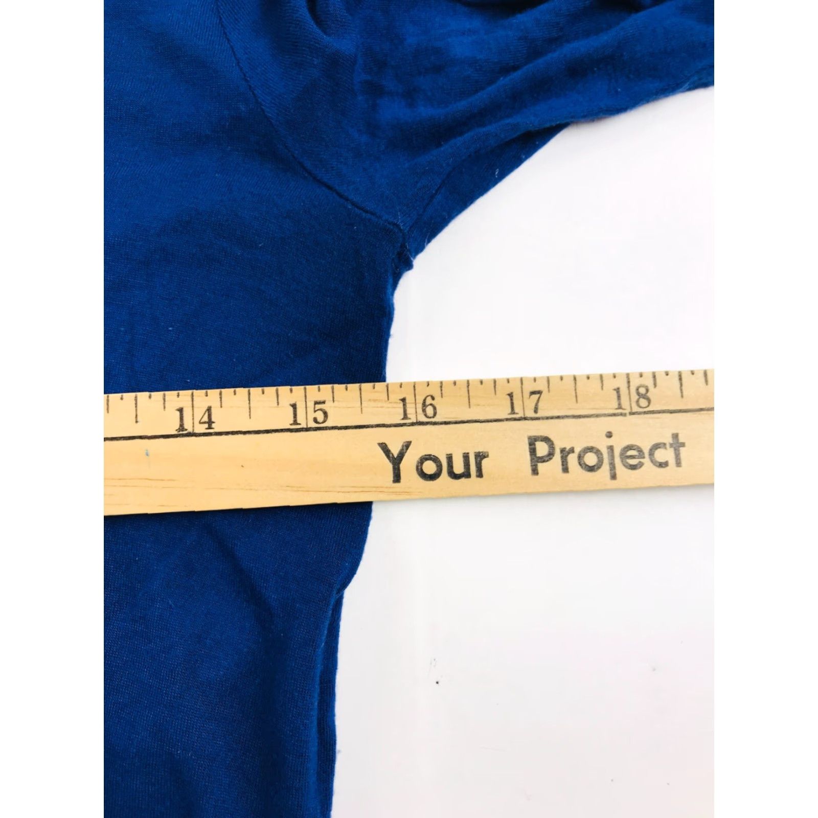 Express Express T-Shirt Navy Blue Long Sleeve High-Low Hem Stretch Womens Small XS? Size S / US 4 / IT 40 - 3 Thumbnail