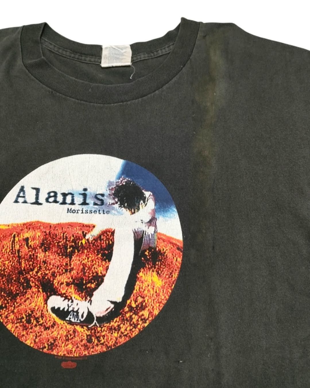 Band Tees × Vintage Vintage 90s ALANIS MORISSETTE Concert T-Shirt Size US XL / EU 56 / 4 - 7 Thumbnail