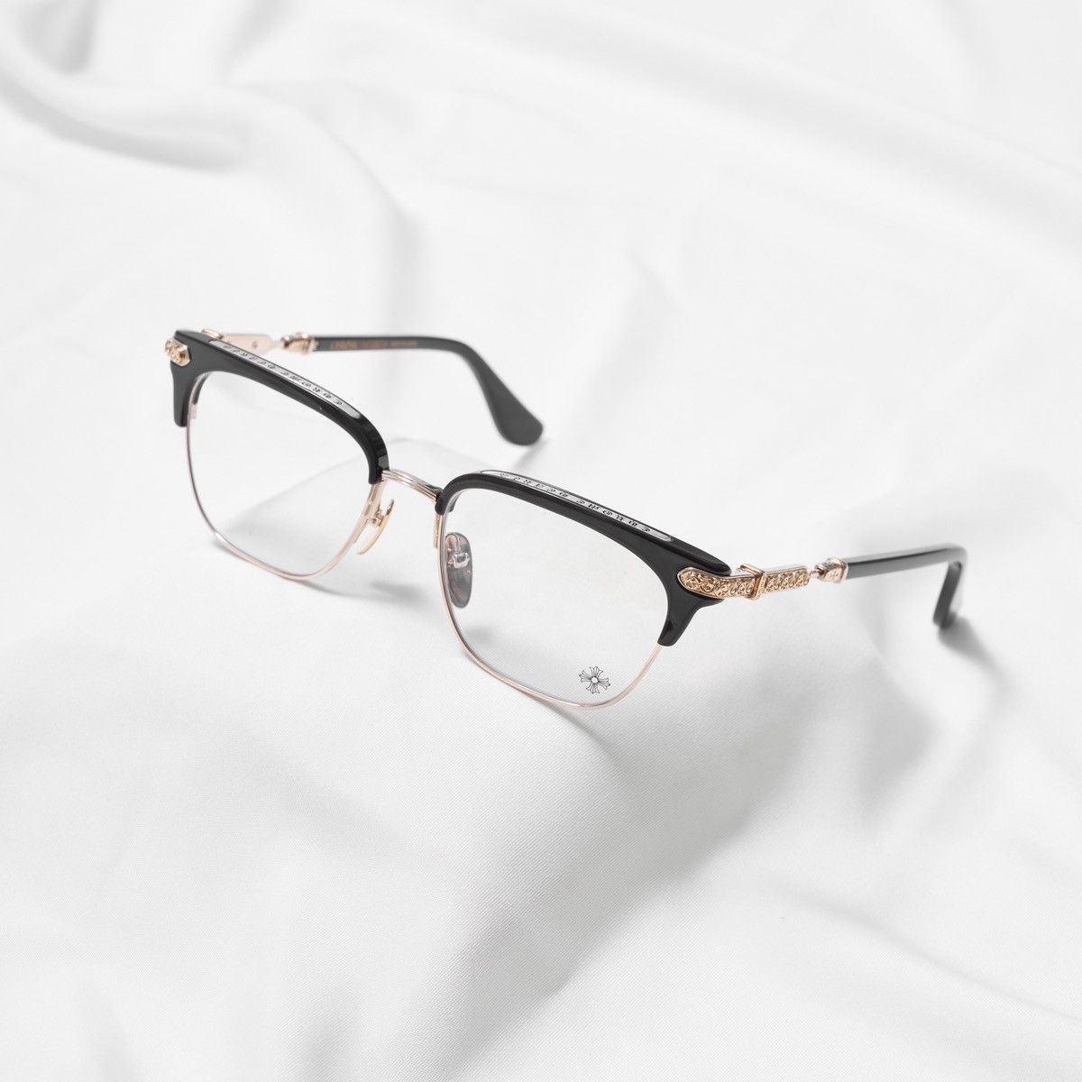 Chrome Hearts CHROME HEARTS VERTICAL SMILE II CLASSIC BROWN - GOLD PLATED GLASSES Size ONE SIZE - 1 Thumbnail