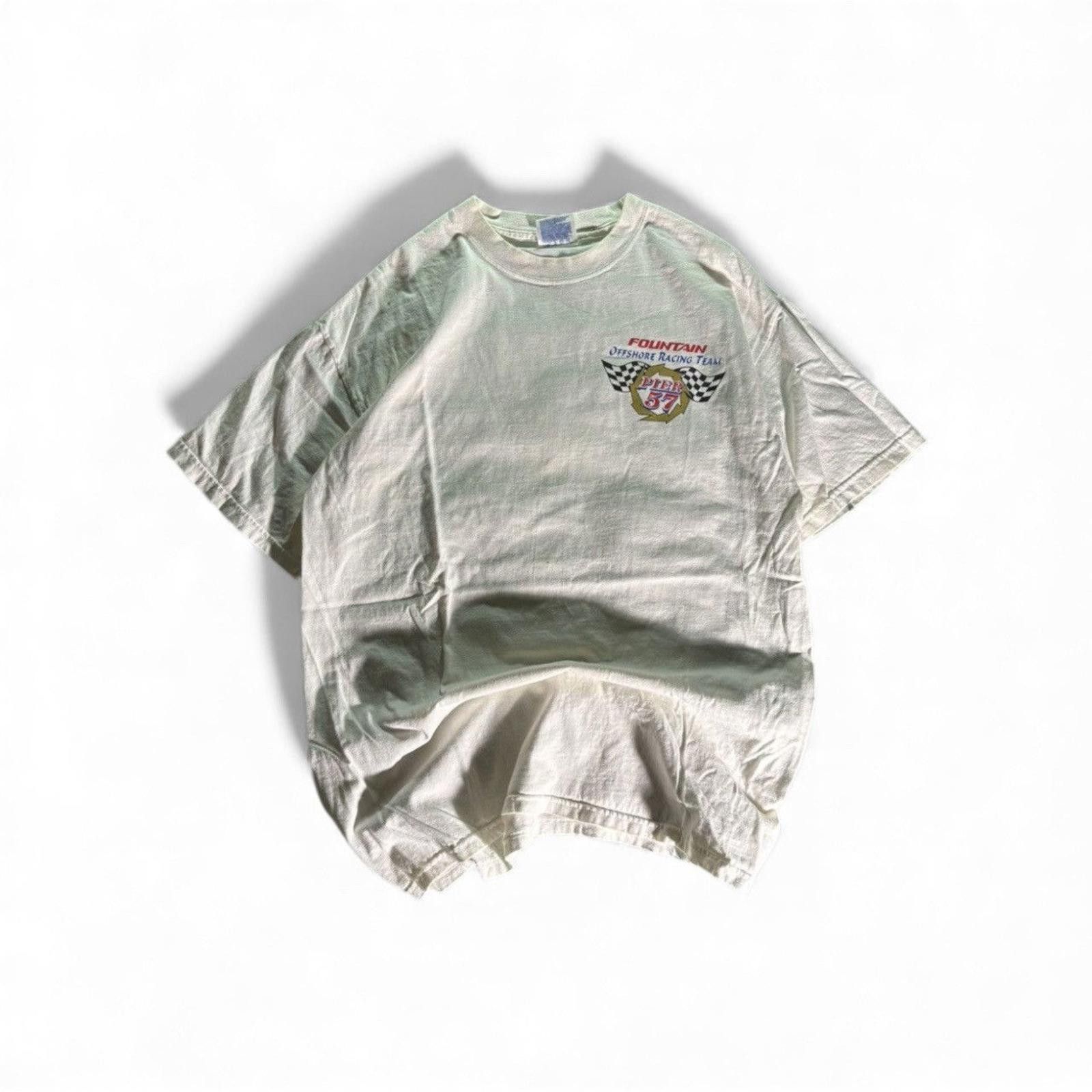 Hanes Vintage Hanes Pier 57 Fountain Offshore Racing Team Tee Size US L / EU 52-54 / 3 - 1 Thumbnail