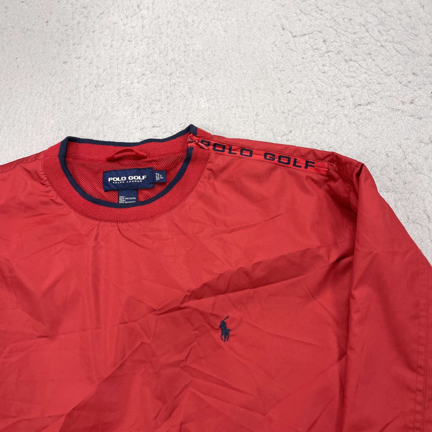 Vintage VINTAGE Polo Golf Jacket Mens L Red Windbreaker 90s Golf Logo Softshell Nylon Polyester Lightweight Size US L / EU 52-54 / 3 - 3 Thumbnail