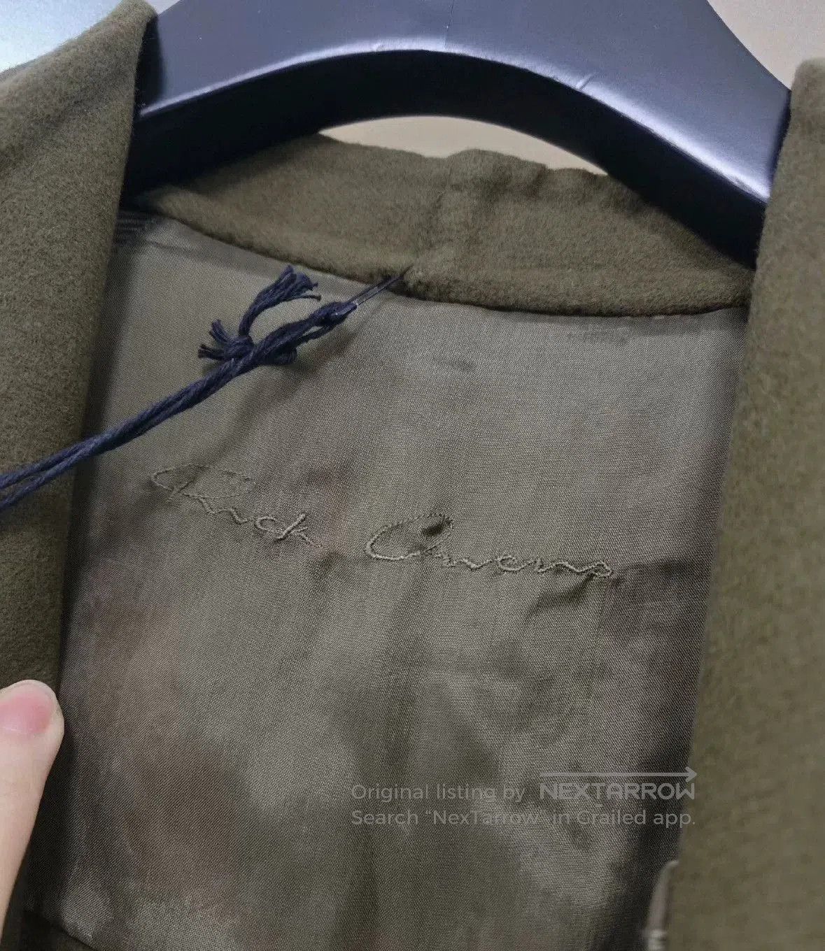 Rick Owens Rick Owens Women's Long Wool Coat. Size M / US 6-8 / IT 42-44 - 3 Thumbnail