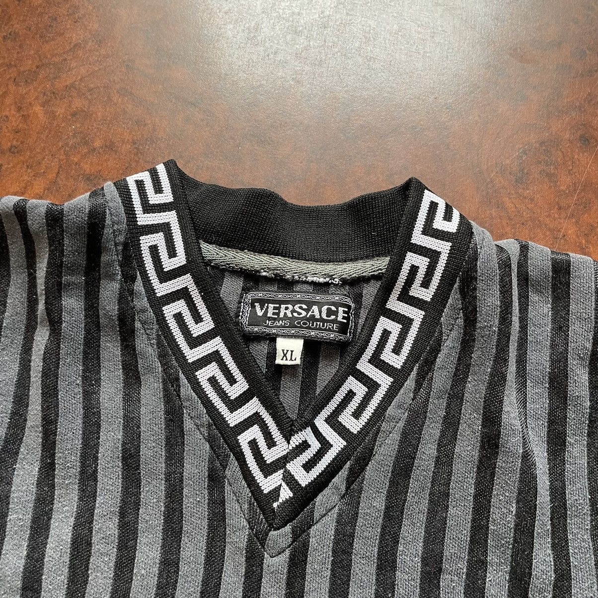 Versace Jeans Couture × Vintage Black 90s versace jeans couture polo tee shirt old money med Size US XL / EU 56 / 4 - 2 Thumbnail