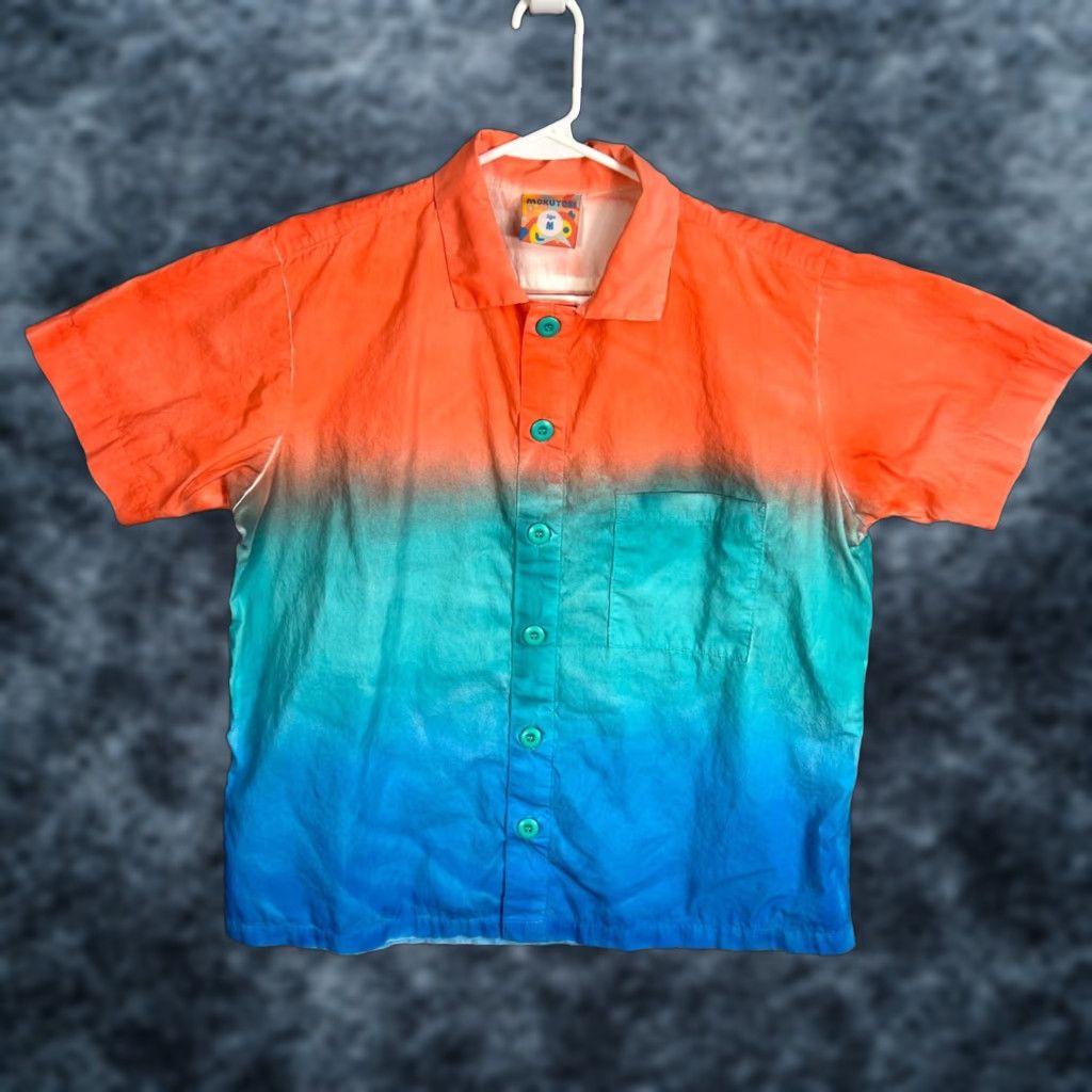 Vintage Mokuyobi Womens Medium Gradient Button-Up Shirt Oversized Size M / US 6-8 / IT 42-44 - 1 Thumbnail