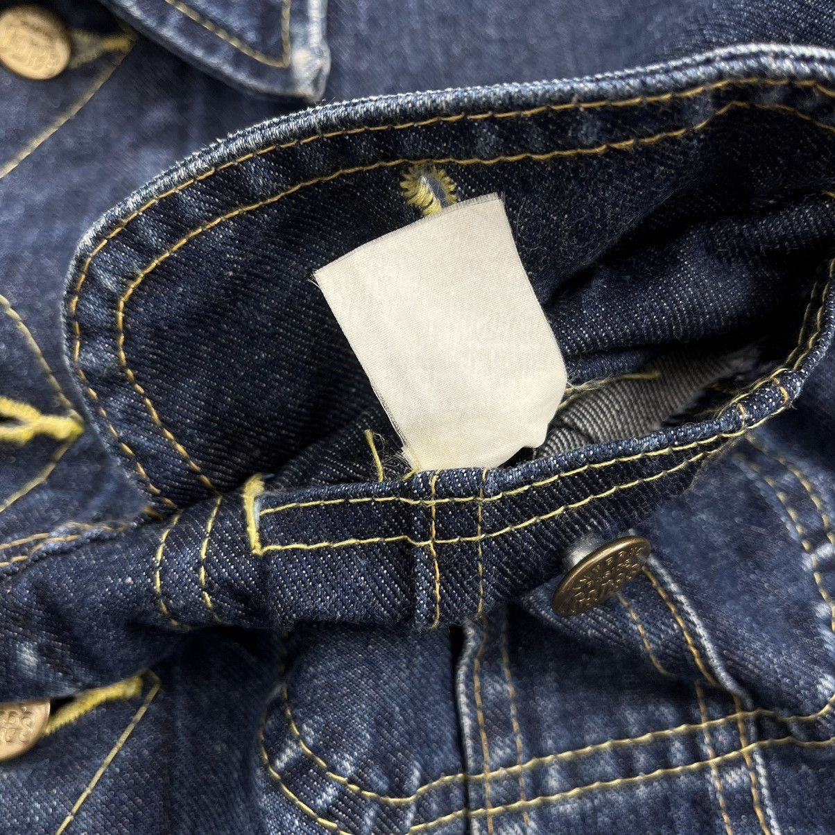 Japanese Brand × Sugar Cane × Toyo Enterprises Vintage Inferno Basics by Sugar Cane Selvedge Denim Jacket Size US L / EU 52-54 / 3 - 10 Thumbnail