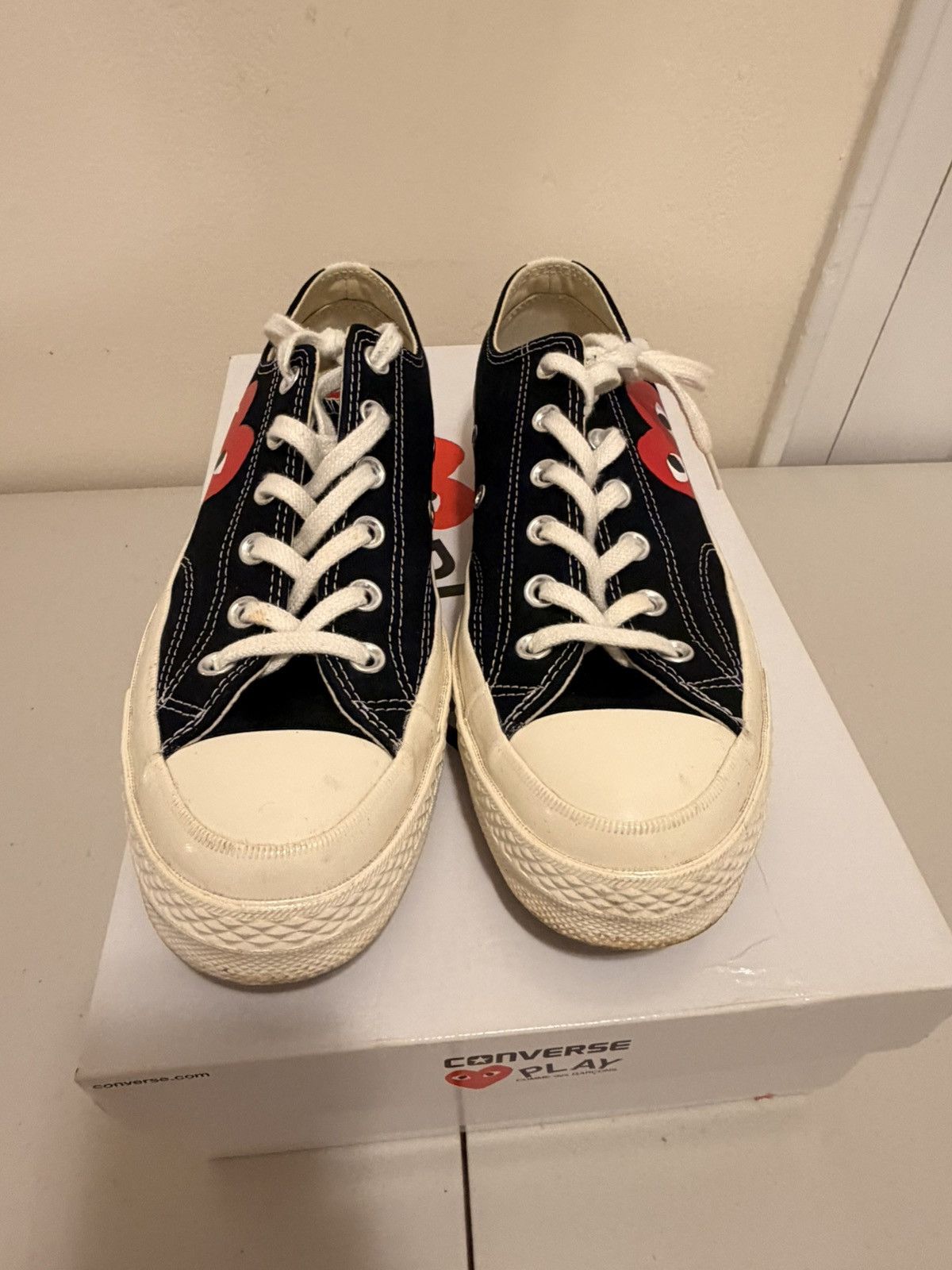 Comme des Garcons PLAY × Converse CDG Converse Chuck Taylor All Star 70 Ox size 7.5 Men Size US 7.5 / EU 40-41 - 3 Thumbnail