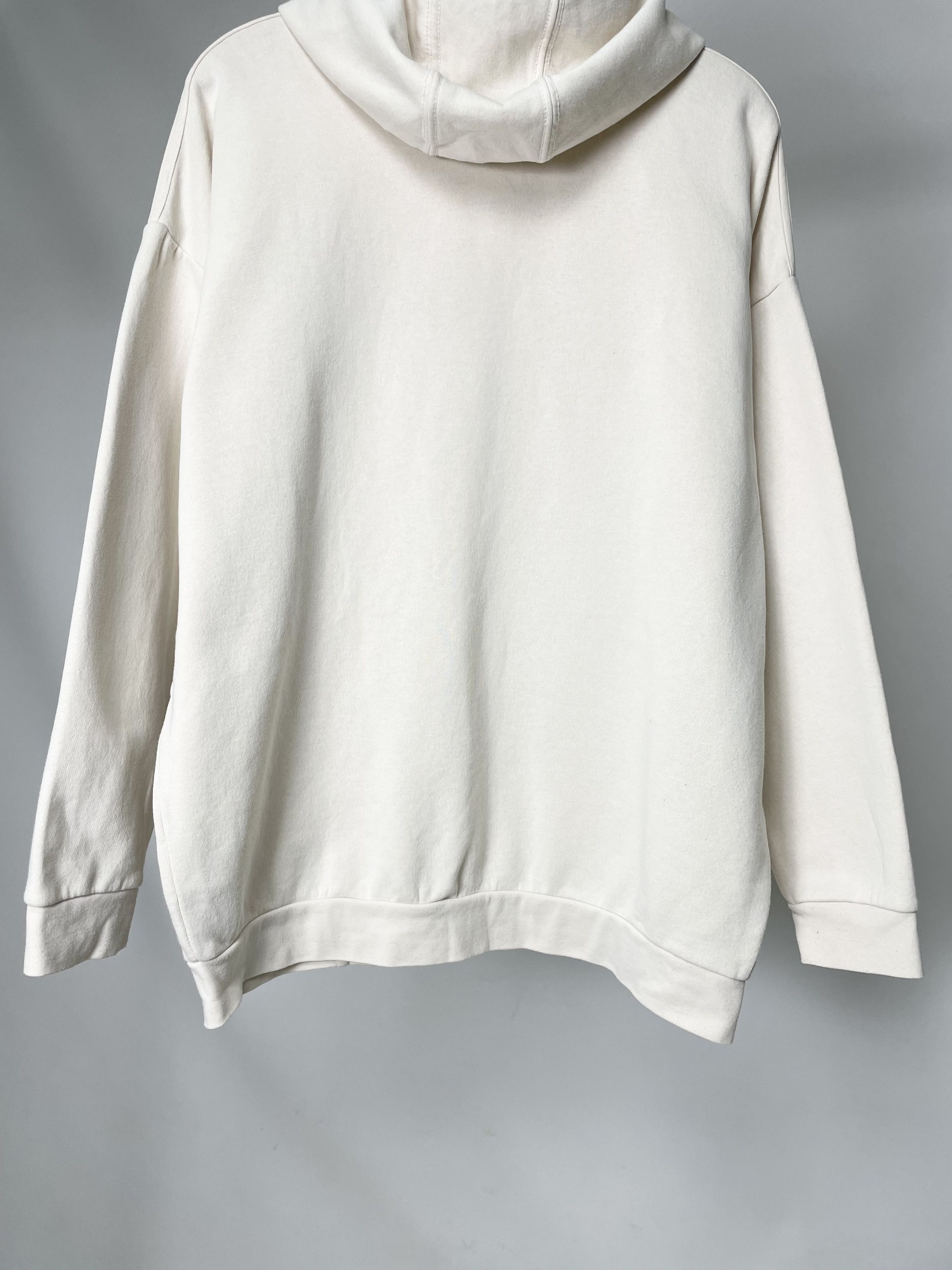 Adidas Adidas ( Size S ) Beige Cream Boxy Baggy Fit Hoodie Size S / US 4 / IT 40 - 8 Thumbnail