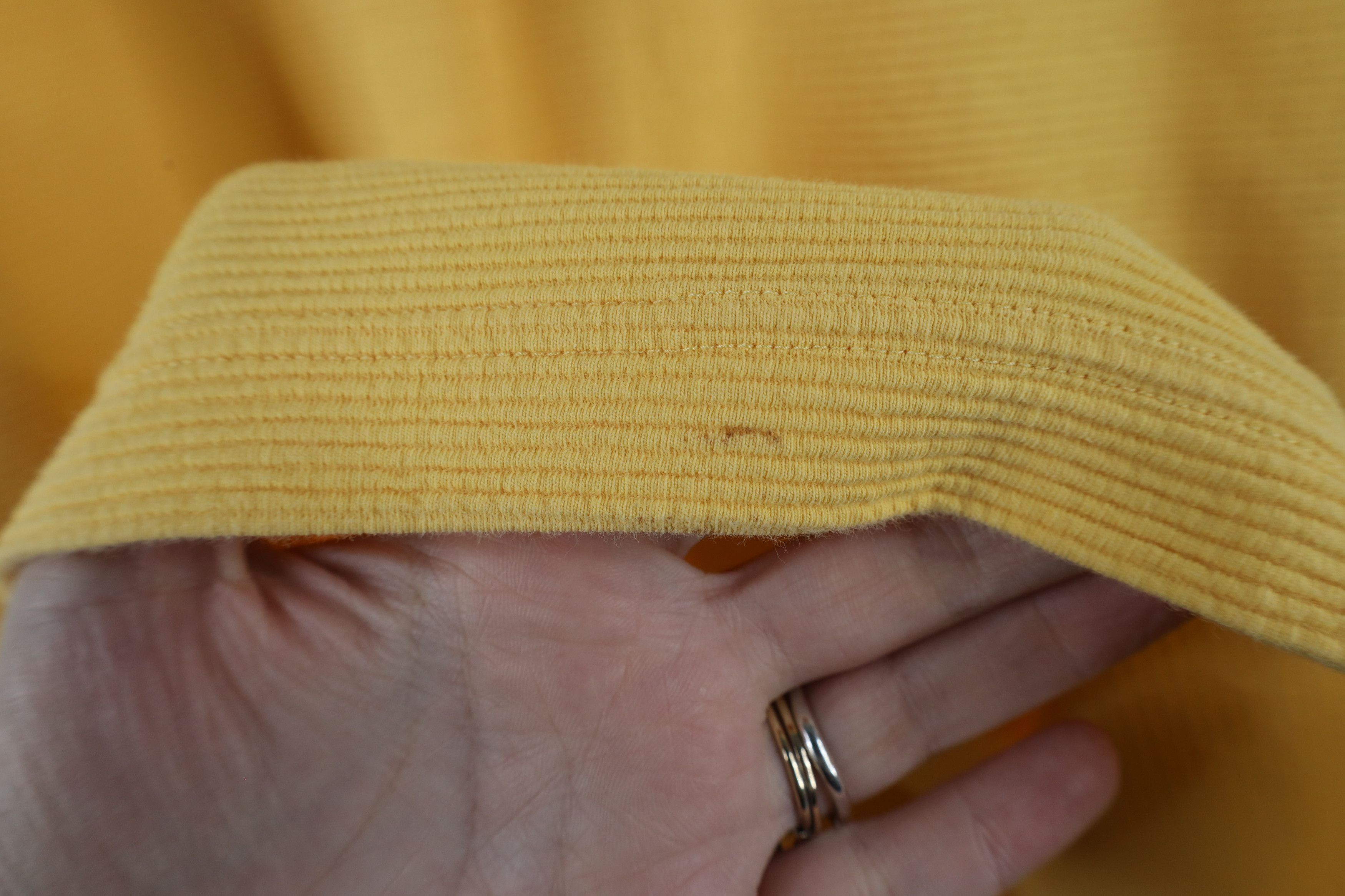 Vintage Vintage 90s Streetwear Long Sleeve Rugby Polo Shirt Yellow Size US M / EU 48-50 / 2 - 5 Thumbnail