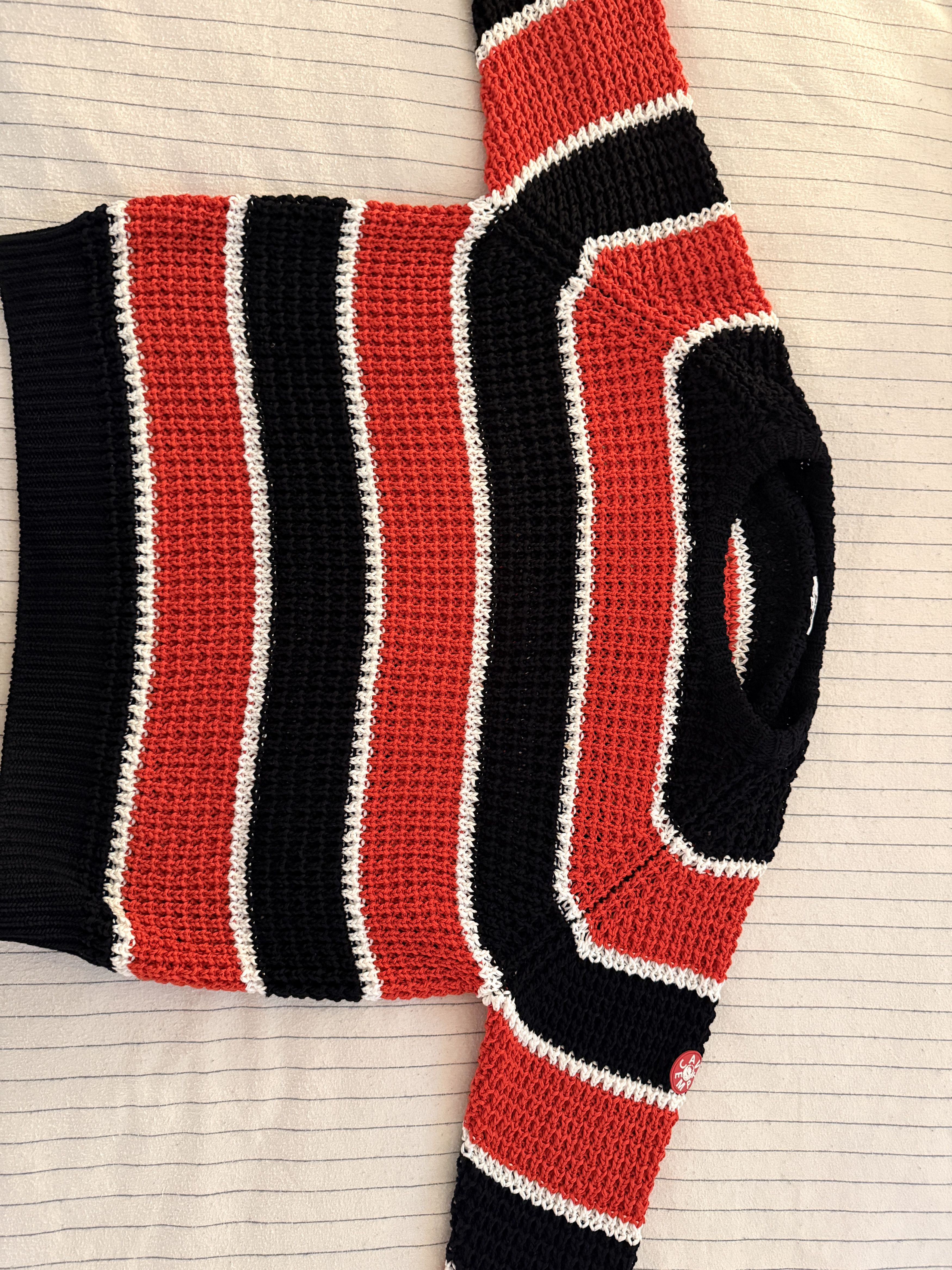 Cav Empt Stripe Loose Waffle Knit