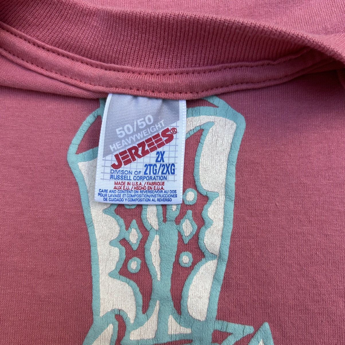 Jerzees × Vintage Texas vintage 1995 pink cowboy boots graphic t-shirt 2X Size US XXL / EU 58 / 5 - 3 Thumbnail