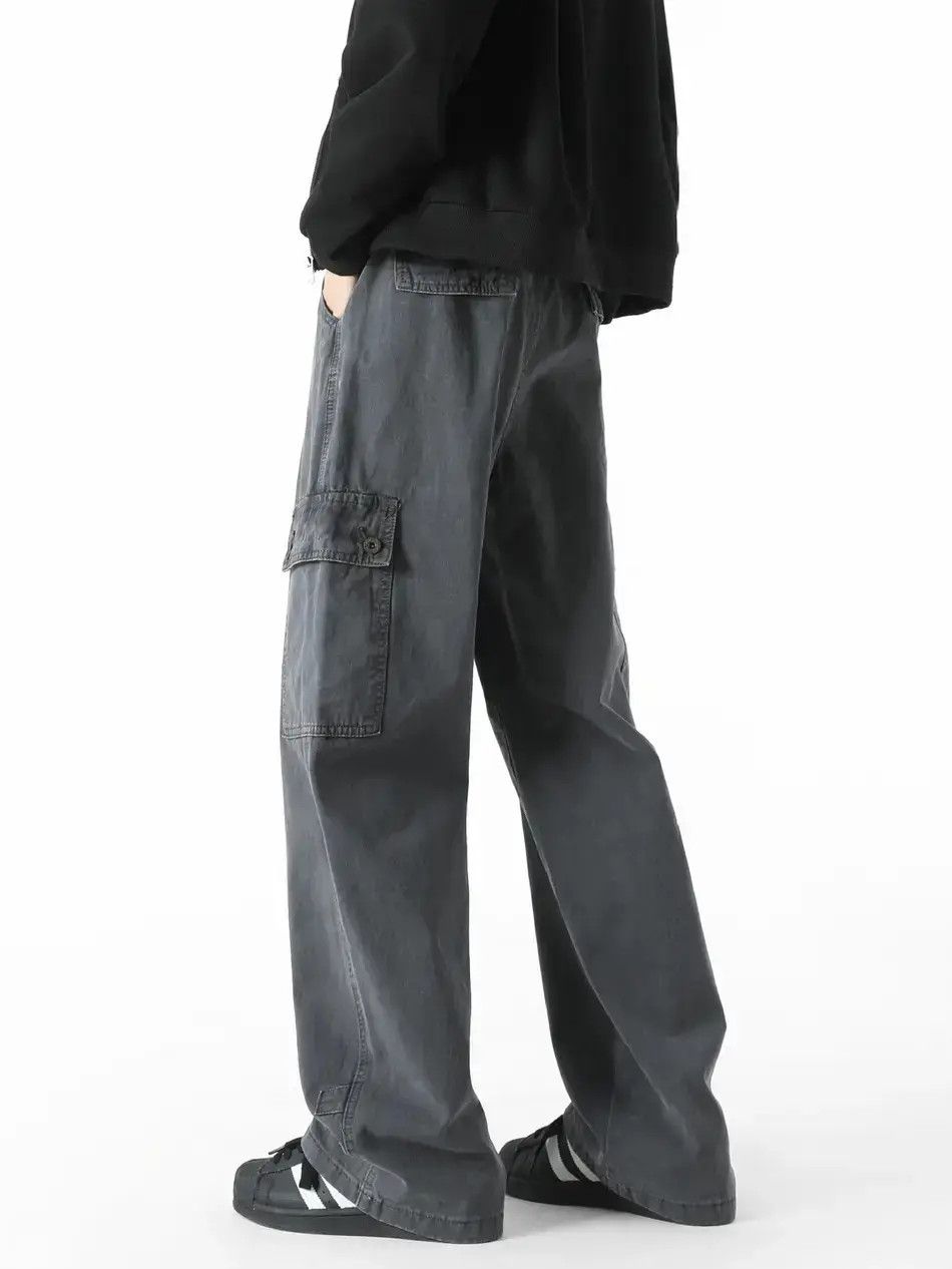 Japanese Brand Retro loose casual wide leg jeans Size US 32 / EU 48 - 4 Thumbnail