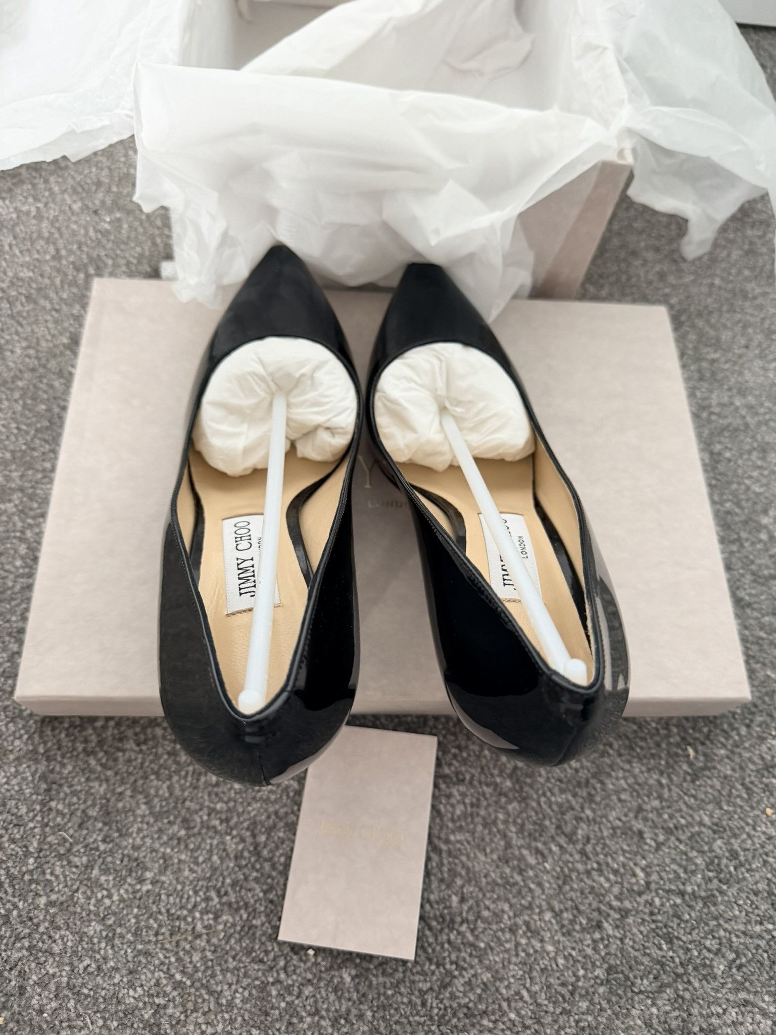 Jimmy Choo Jimmy Choo Romy 85 Black Size US 9 / IT 39 - 5 Thumbnail
