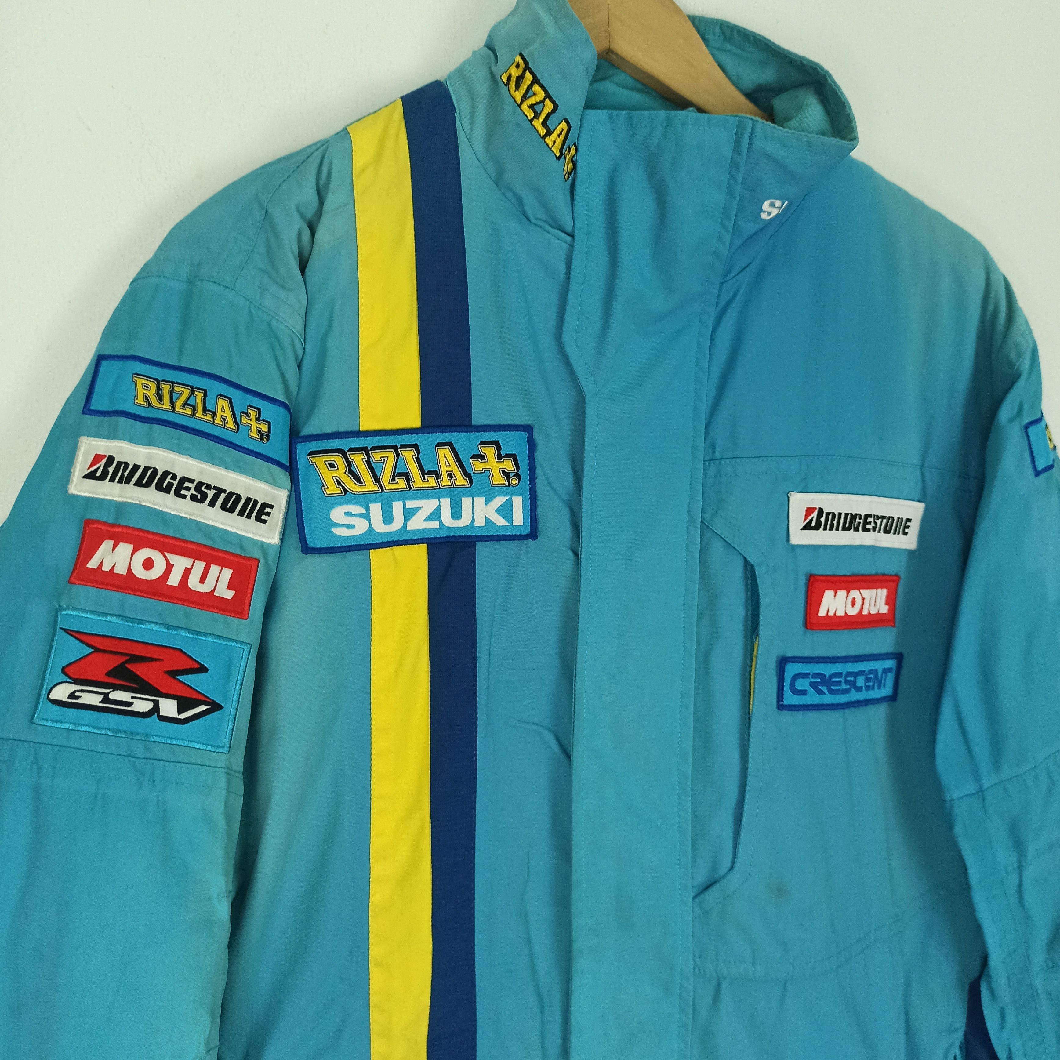 Indian Motorcycle Rare Sun Faded Suzuki Rizla Racer Jacket Motorcycle Size US S / EU 44-46 / 1 - 2 Thumbnail