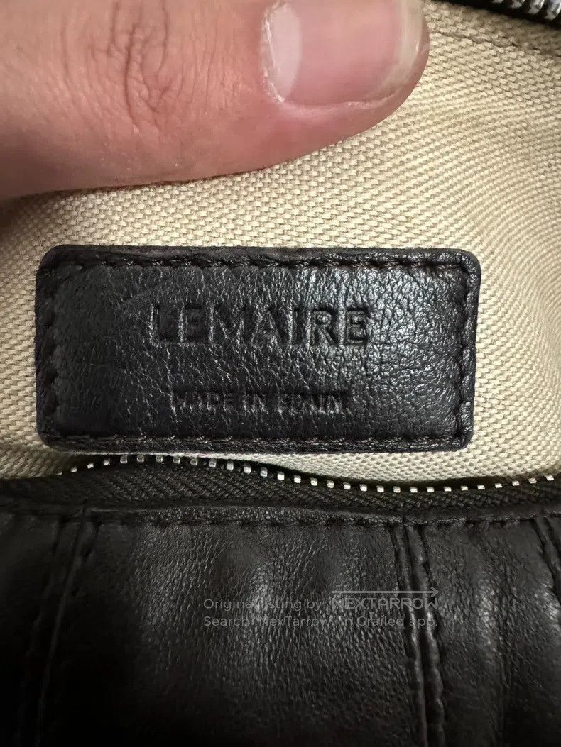 Lemaire LEMAIRE Dark Chocolate Small Leather Horn Bag Size ONE SIZE - 8 Thumbnail