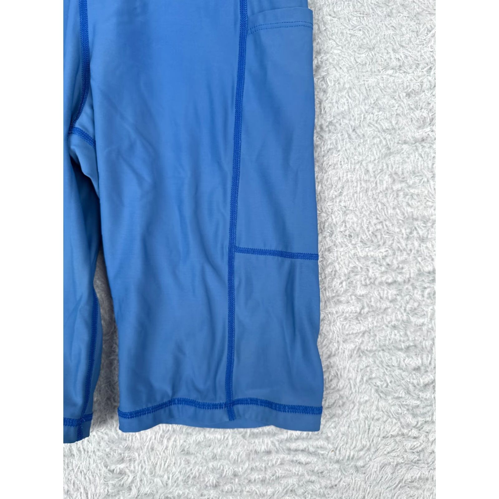 Lululemon Lululemon Shorts Women M Blue Polyester Spandex Pockets 9" Inseam Yoga Gym Activewear Compression Size 32" / US 10 / IT 46 - 2 Thumbnail
