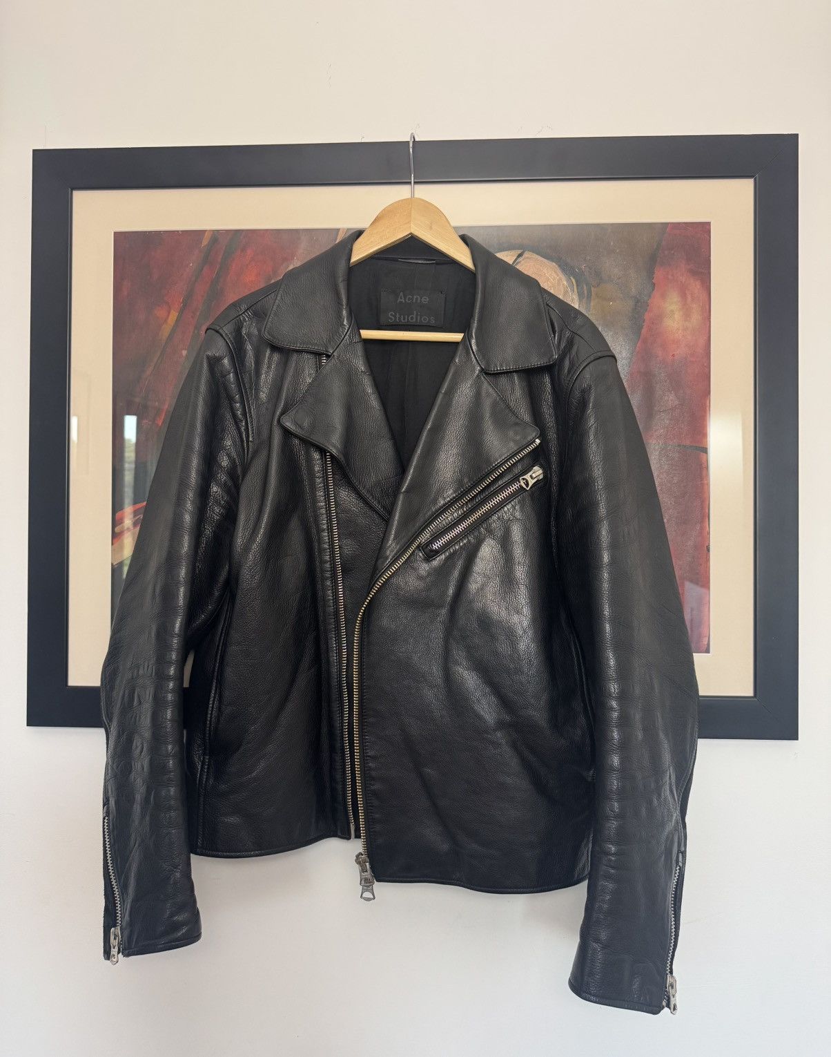 Acne Studios Acne Studios Gibson Jacket High Quality Leather Rare Black Size US L / EU 52-54 / 3 - 2 Thumbnail