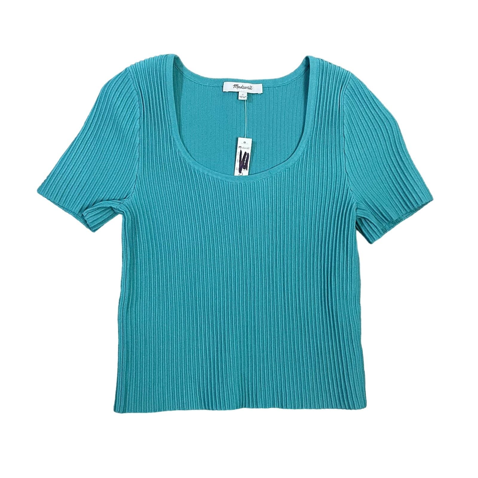 Madewell Madewell Sculpt Ottoman Stretchy Crop Tee Shirt US Women's S Size S / US 4 / IT 40 - 1 Thumbnail
