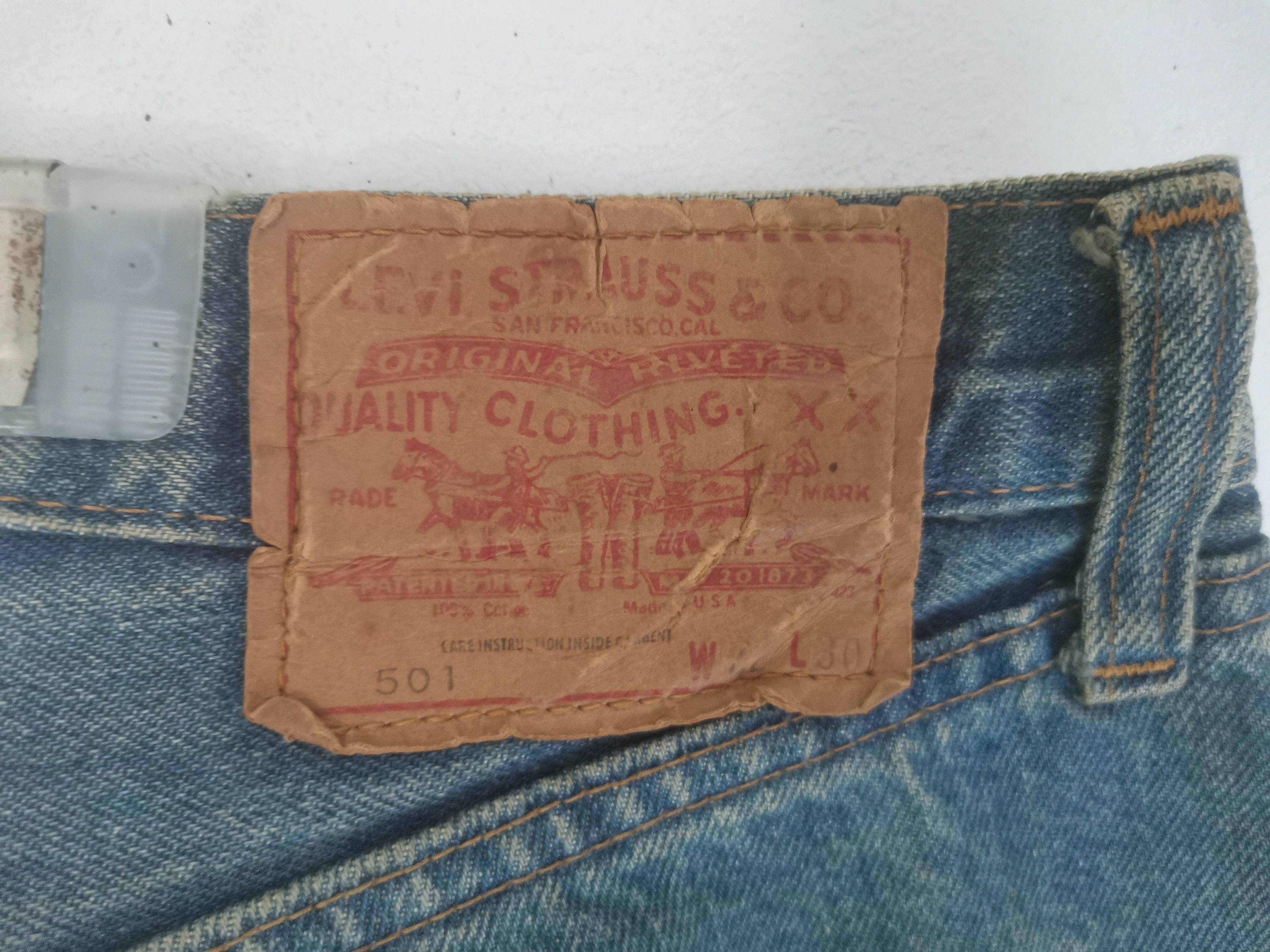Levi's Vintage Clothing × Vintage Rare vintage Levi's red line small e denim stemp button no 6 Size US 42 / EU 58 - 9 Thumbnail