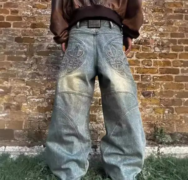 Japanese Brand Komuro x Mayu Washed Y2K Style Baggy Denim Jeans Size US 34 / EU 50 - 3 Thumbnail