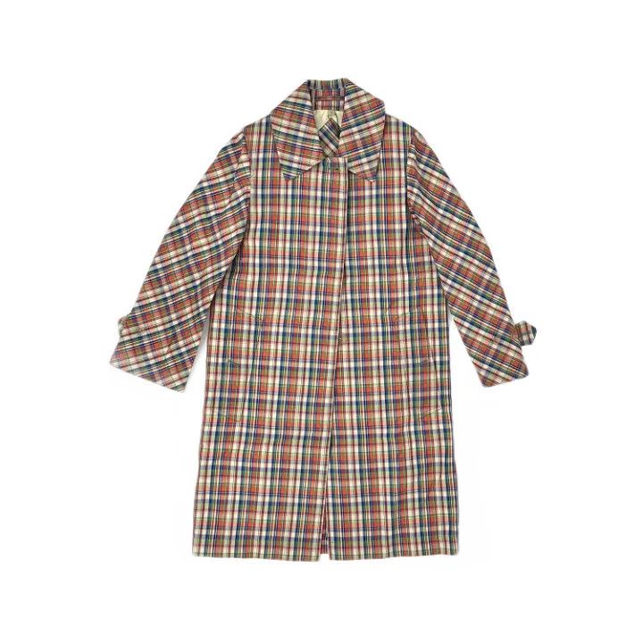 Burberry Casual Plaid Long Coat