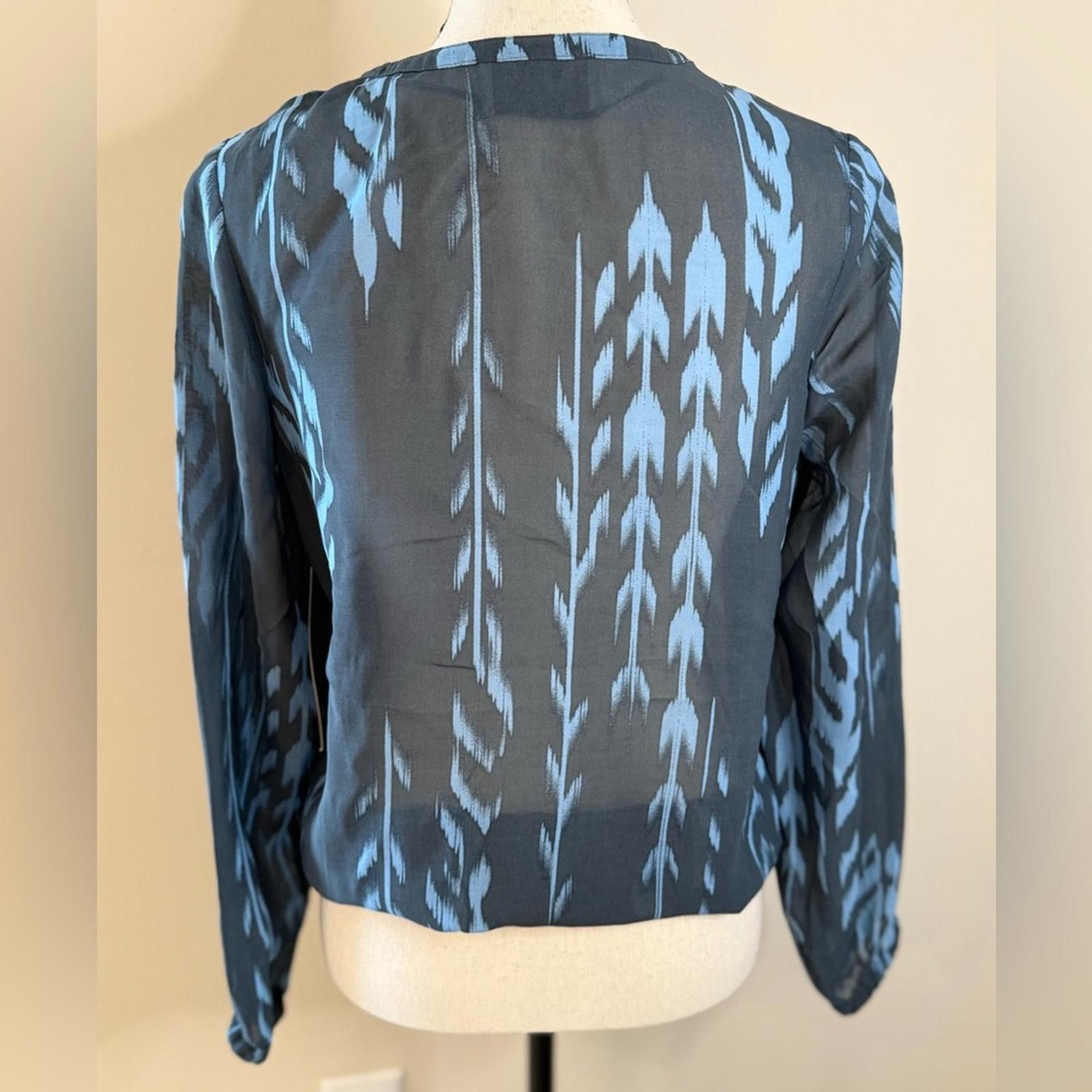 Other ruff hewn GREY zippered jacket navy & light blue floral XS Size XS / US 0-2 / IT 36-38 - 4 Thumbnail